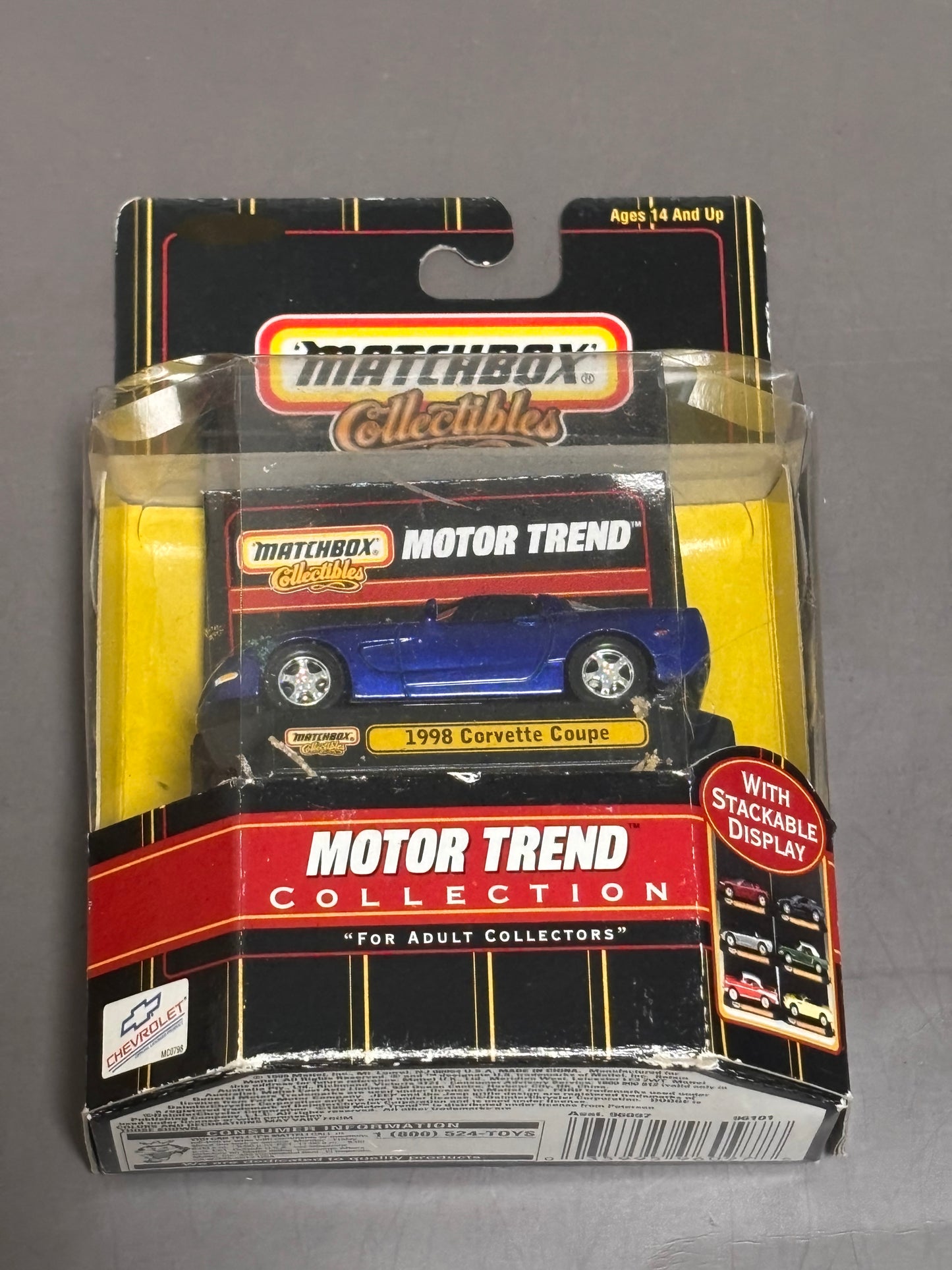 Matchbox Collectibles 1998 Blue Corvette Convertible Motor Trend Collection