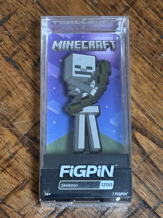 FigPin New Collectible Enamel Pin Minecraft Skeleton #1200 Evand Exclusive Limited Edition LE /1000