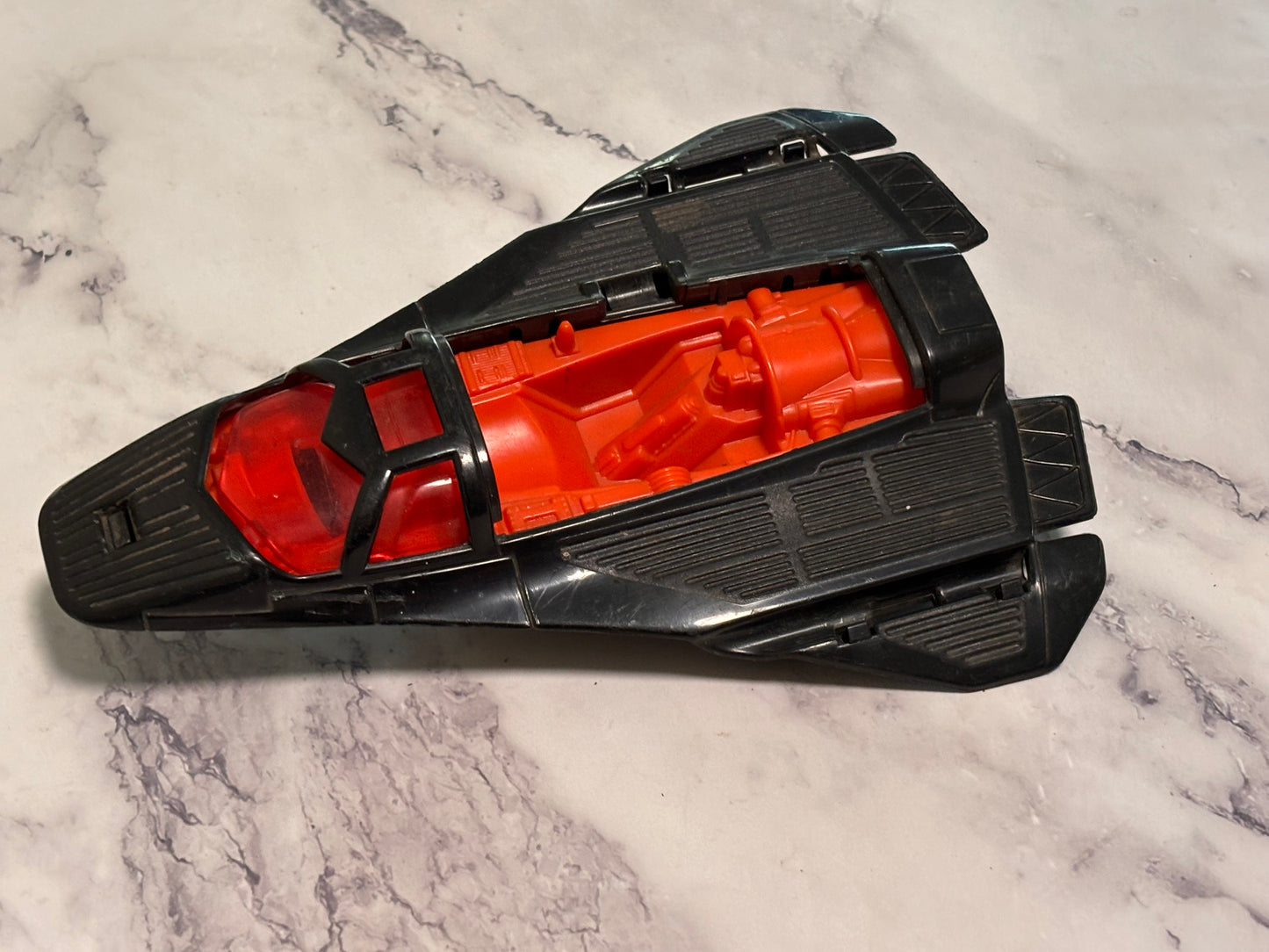 GI Joe Night Raven Recon Drone Jet Plane Vintage 1986 ARAH Vehicle Black Red