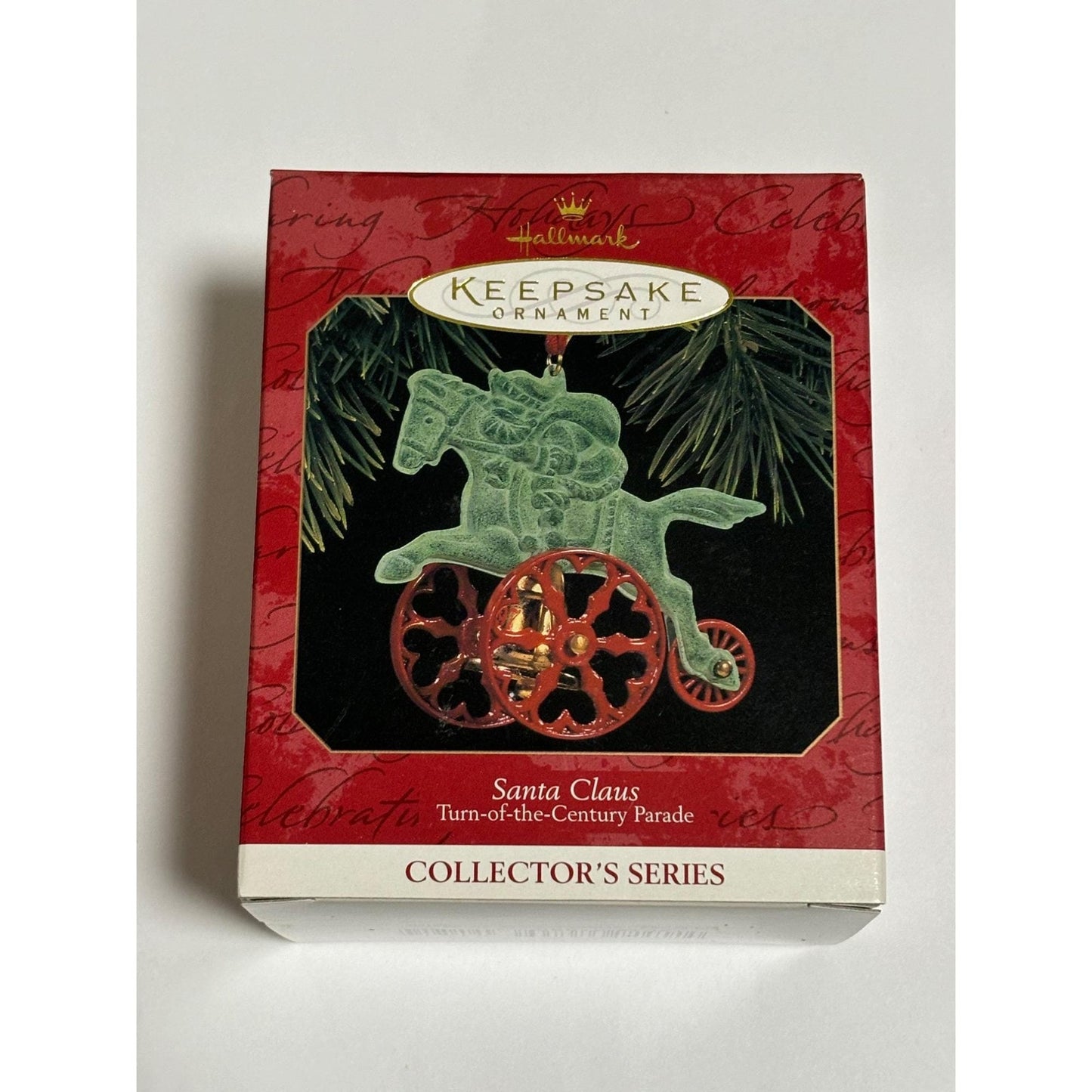 Hallmark Ornament Die Cast Brass Santa Turn of Century Parade 3rd in Series 1997