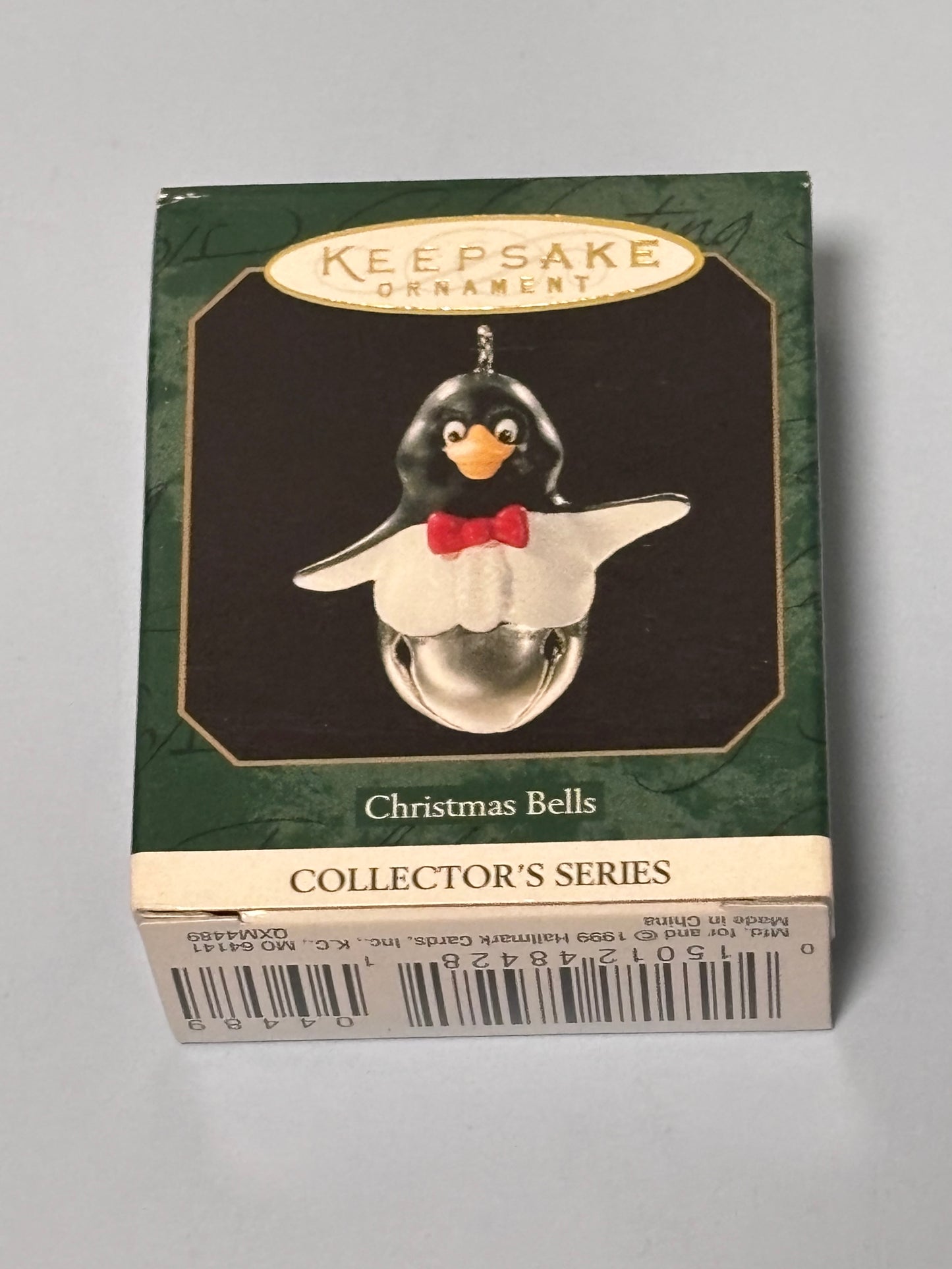 Hallmark Ornament Miniature PENGUIN #5 Christmas Bells Collector Series 1999