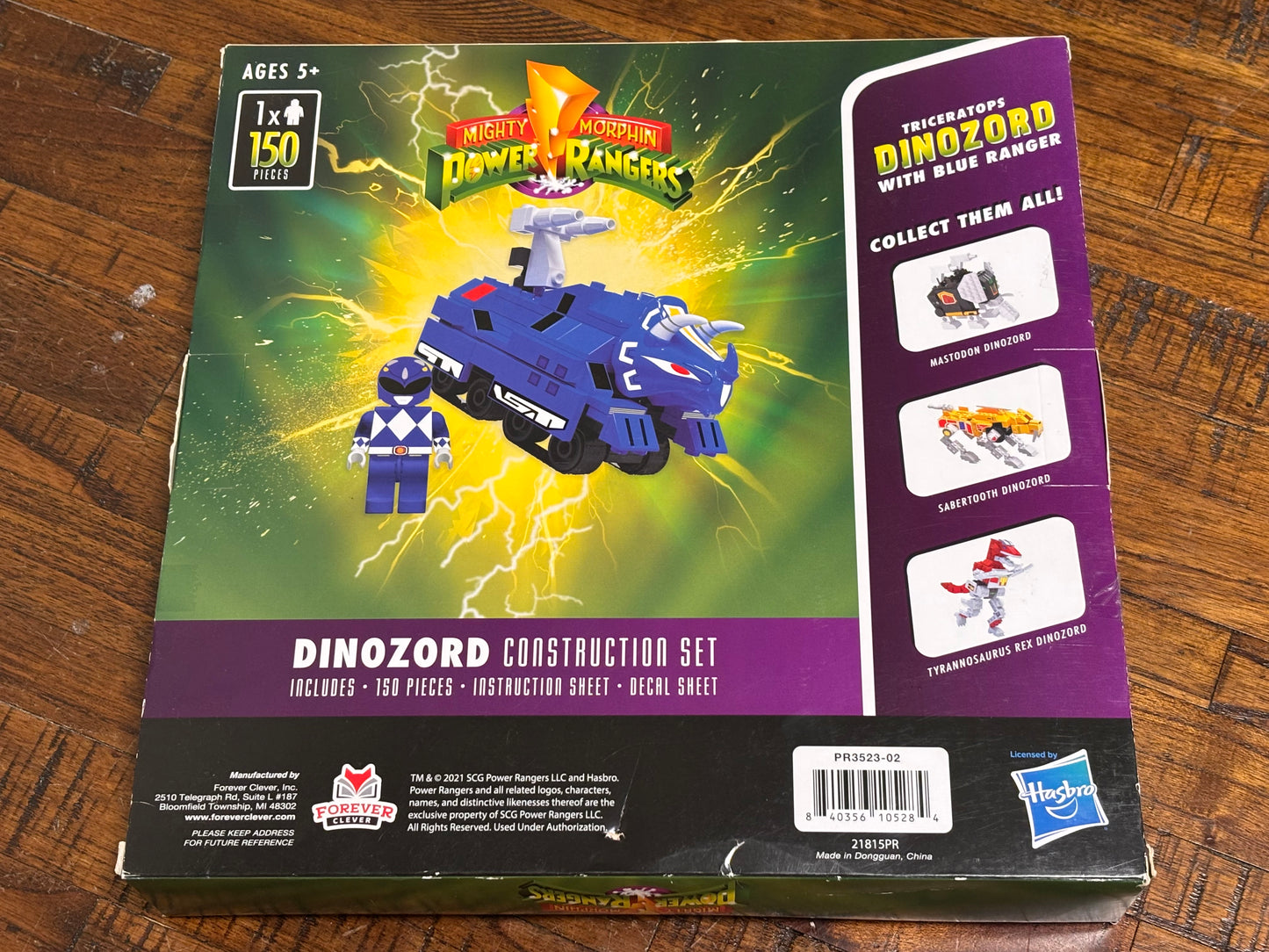 Hasbro Mighty Morphin Power Rangers Dinozord Construction Building Blocks Set Mastodon Figure New