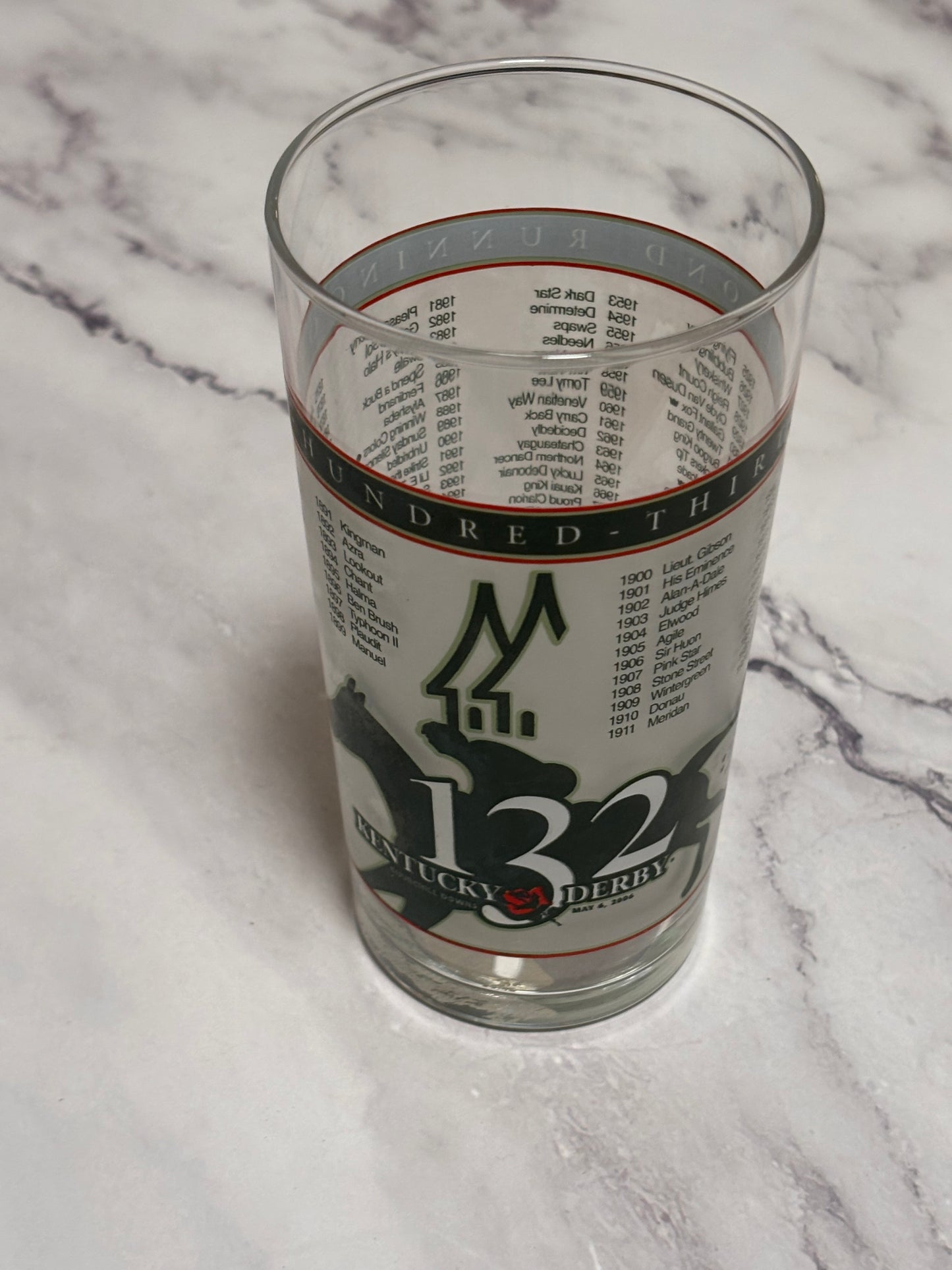 2006 Kentucky Derby Official 132nd Churchill Downs Vintage Julep Glass Louisville