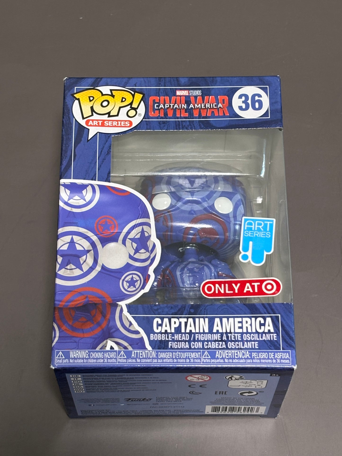 Funko POP! Marvel Art Series Captain America #36 Target Exclusive Vinyl Figure