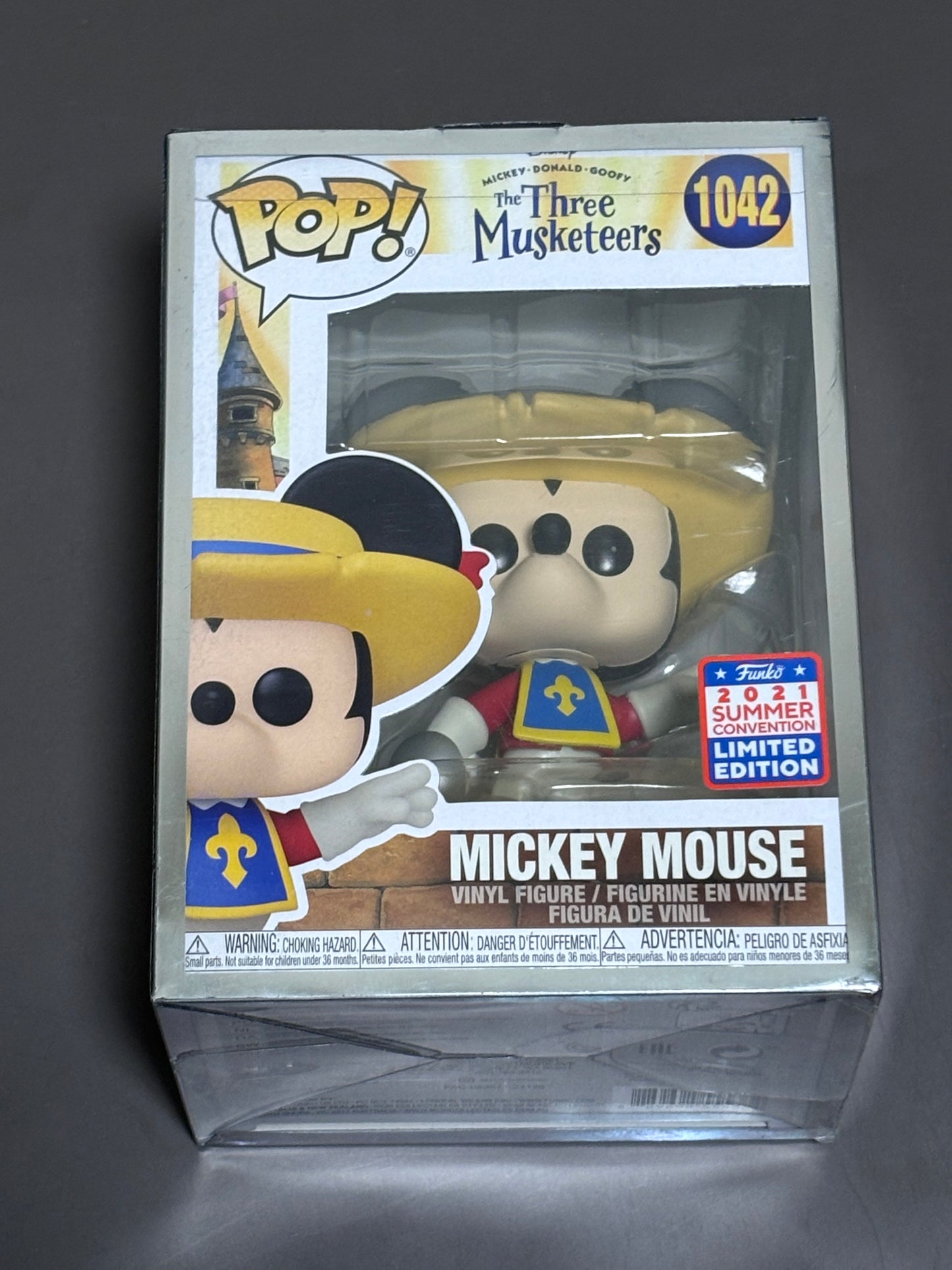 Funko Pop! The Three Musketeers Mickey Mouse #1042 2021 Summer Con Exclusive