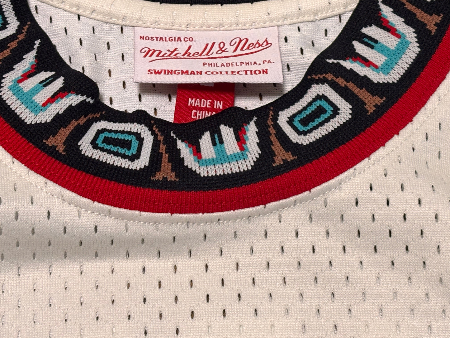 Mike Bibby Vancouver Memphis Grizzlies #10 Mitchell & Ness NBA Retro Hardwood Classic HWC Swingman Big Face Team Logo 1998-99 White Green Jersey Men’s Large L New NWOT