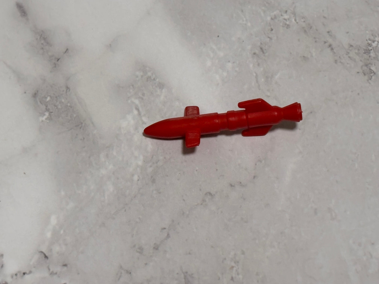 1987 Hasbro G.I. Joe ARAH 3.75" Vehicle Part - Mamba Missile Bomb Red Small