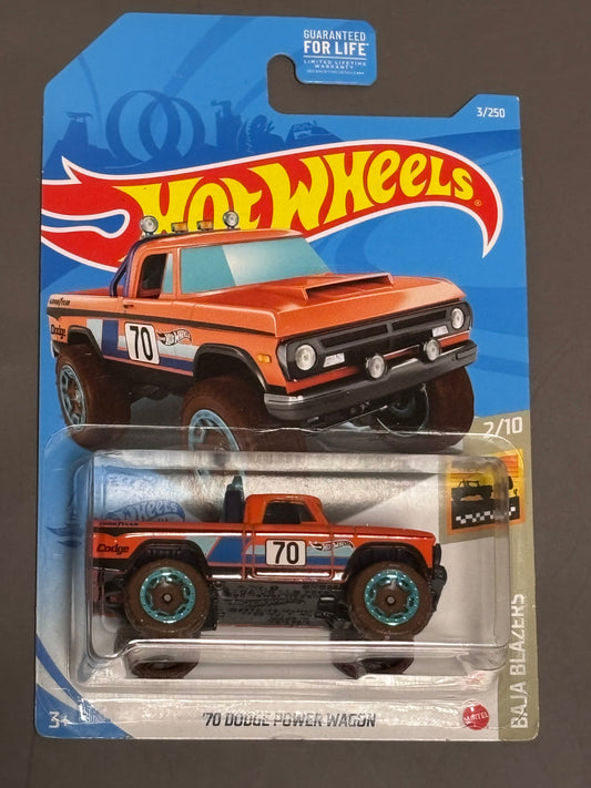 Hot Wheels '70 Dodge Power Wagon - Baja Blazers Series 2/10 New