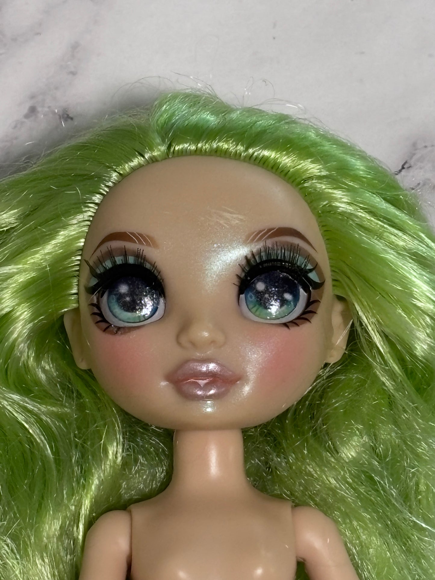 Rainbow High Winter Break Jade Hunter Nude Articulated Fashion Doll Green Hair