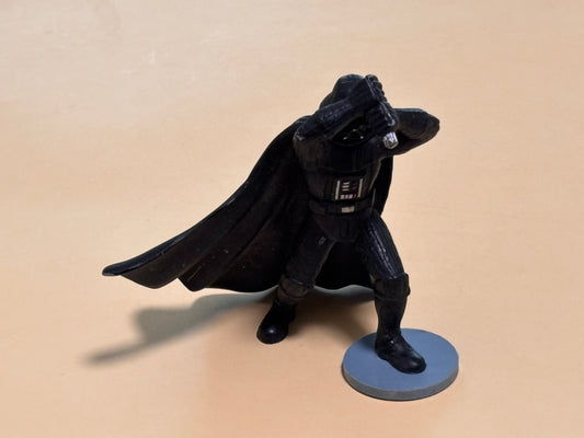 Star Wars 3.5" Darth Vader Cake Topper by Applause 1995 Decorative Display Stand