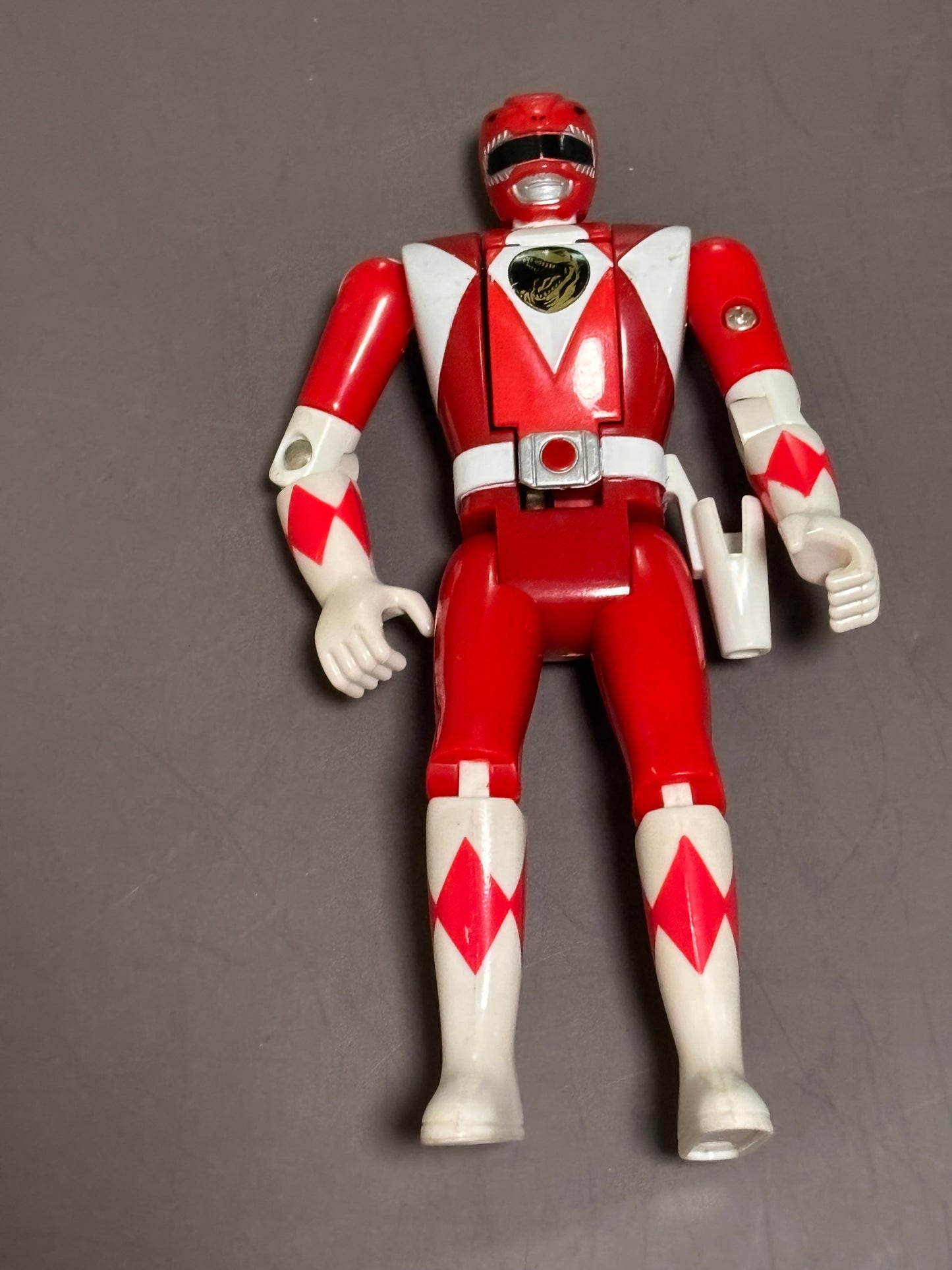 1993 Bandai Mighty Morphin Power Rangers Flip Head Jason Red Ranger Figure 5.5"