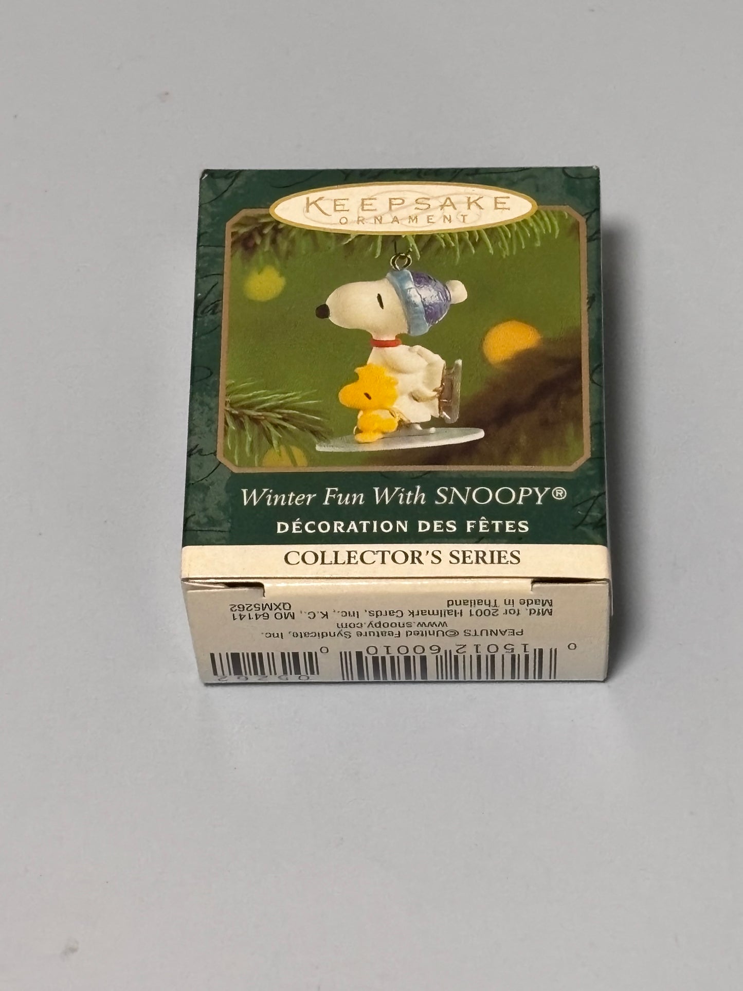 Hallmark - Winter Fun with Snoopy #4 - 2001 Miniature Keepsake Ornament