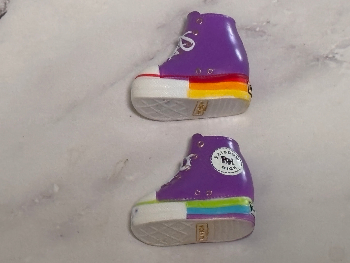 Rainbow High Deluxe Fashion Closet Doll Tennis Shoes Purple High Top Sneakers