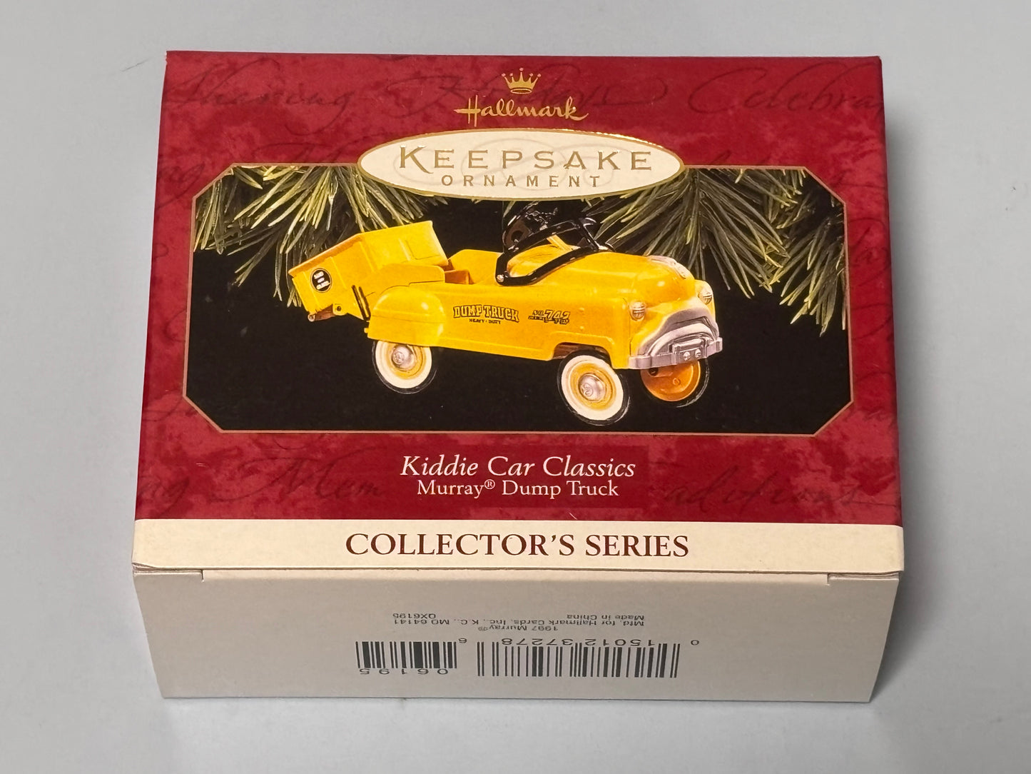 1997 Hallmark Ornaments Kiddie Car Classics Murray Dump Truck #4 in Series