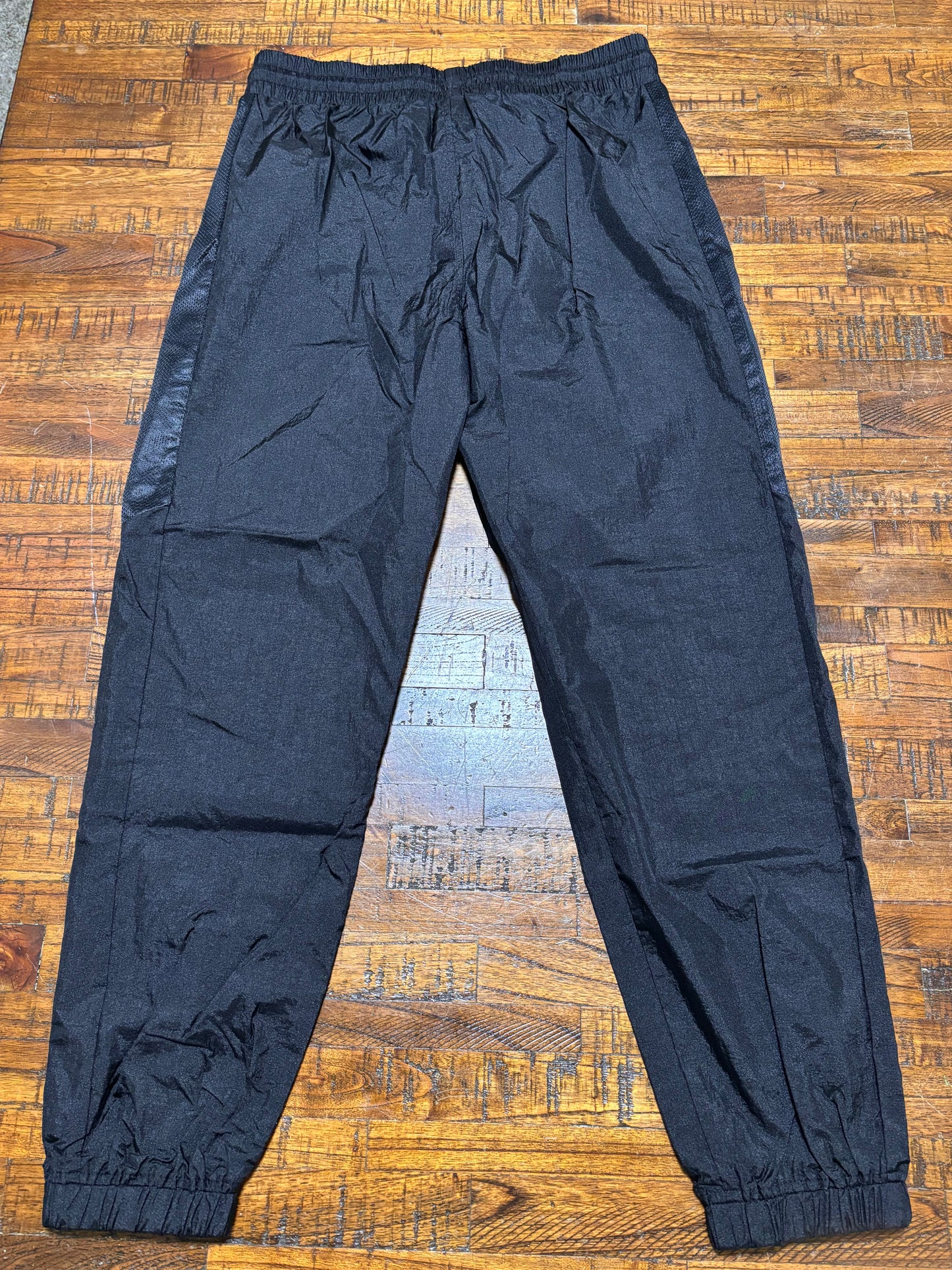 Mitchell & Ness Branded Windbreaker Track Jogger Pants Drawstring Black Men’s Large L New NWOT