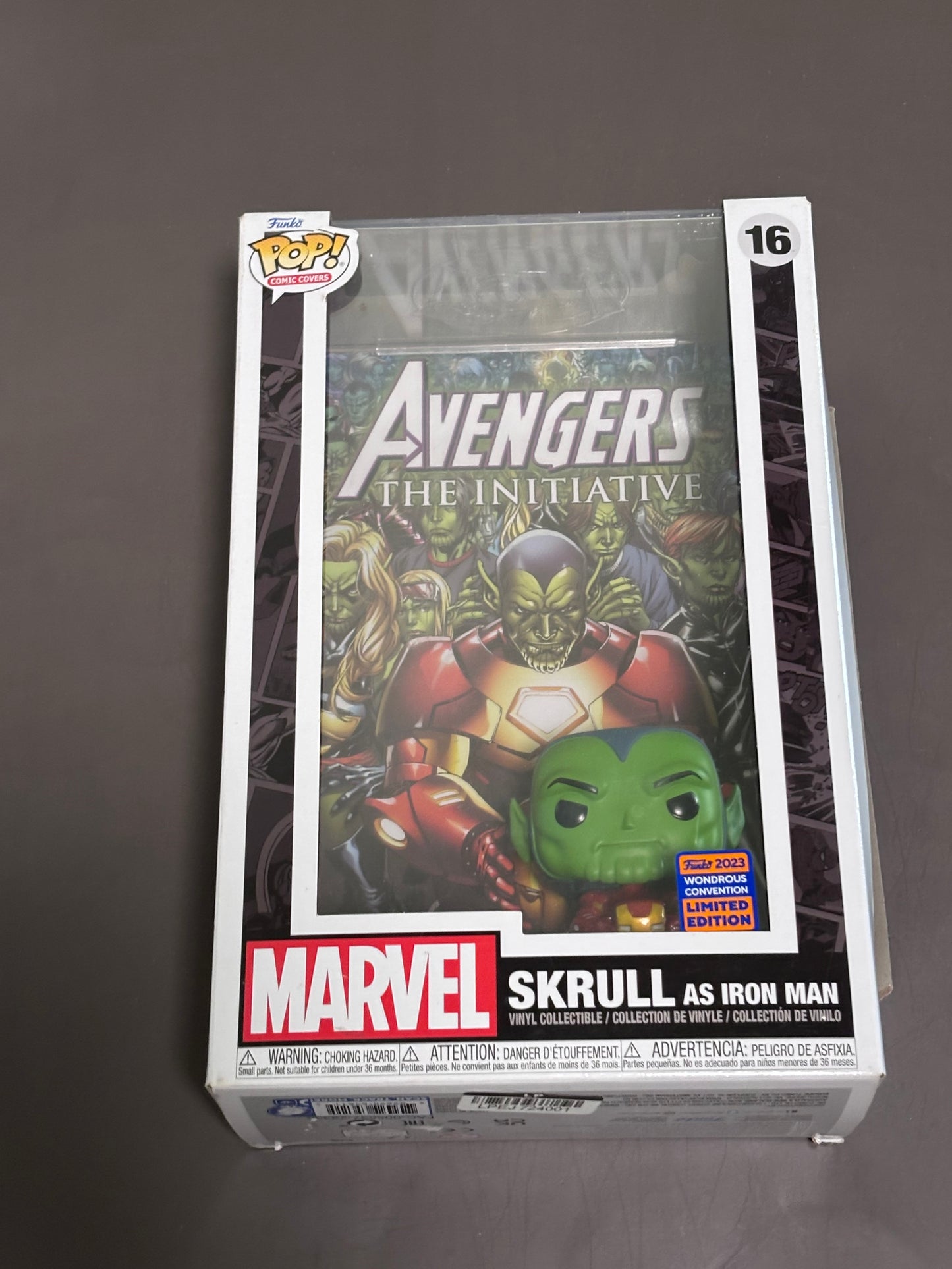 NEW Funko Pop! Comic Book Cover hard case: Marvel - Skrull As Iron Man #16
