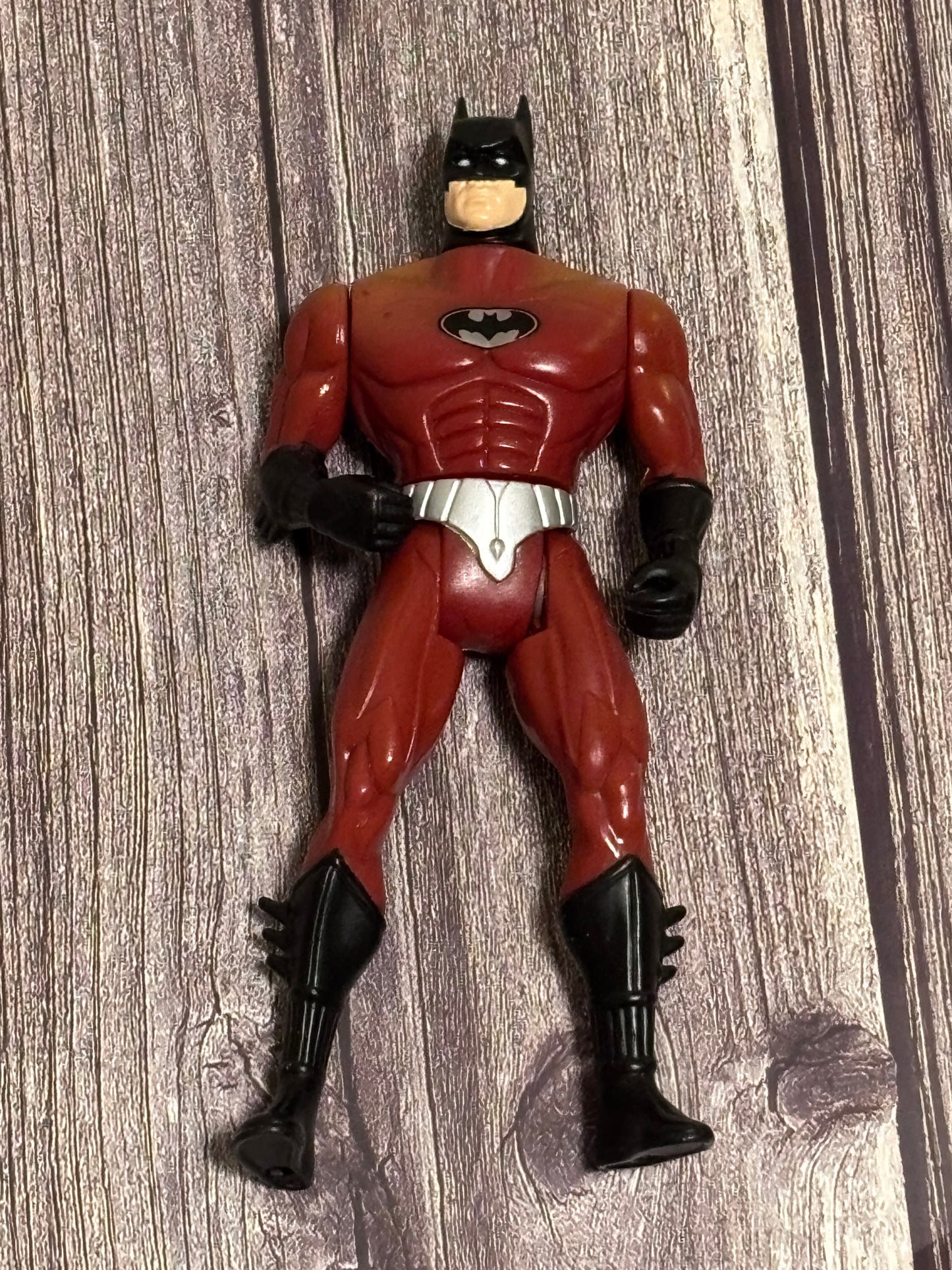 Vintage DC Comics Batman Animated Series Red Suit 5" Action Figure 1995 Kenner