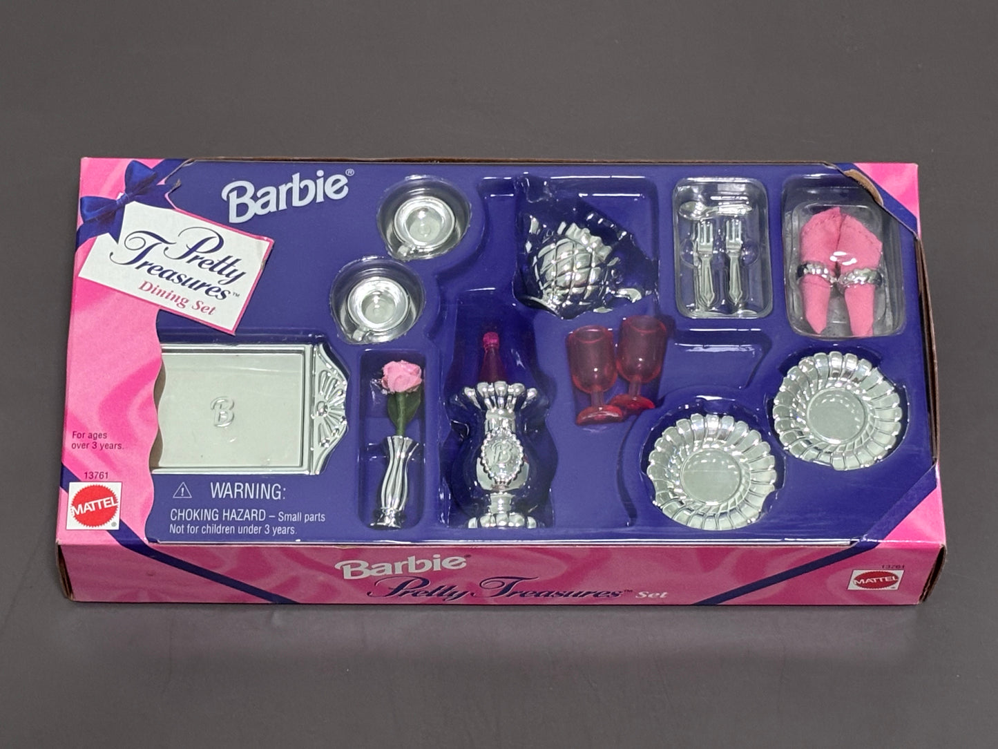 Vintage Mattel Barbie Pretty Treasures Dining Accessories Set 1995 Teapot 13761