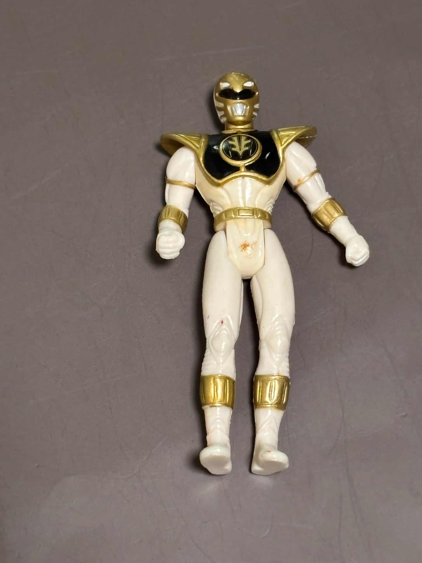 Vintage Mighty Morphin Power Rangers White Ranger Action Figure 4" 1995