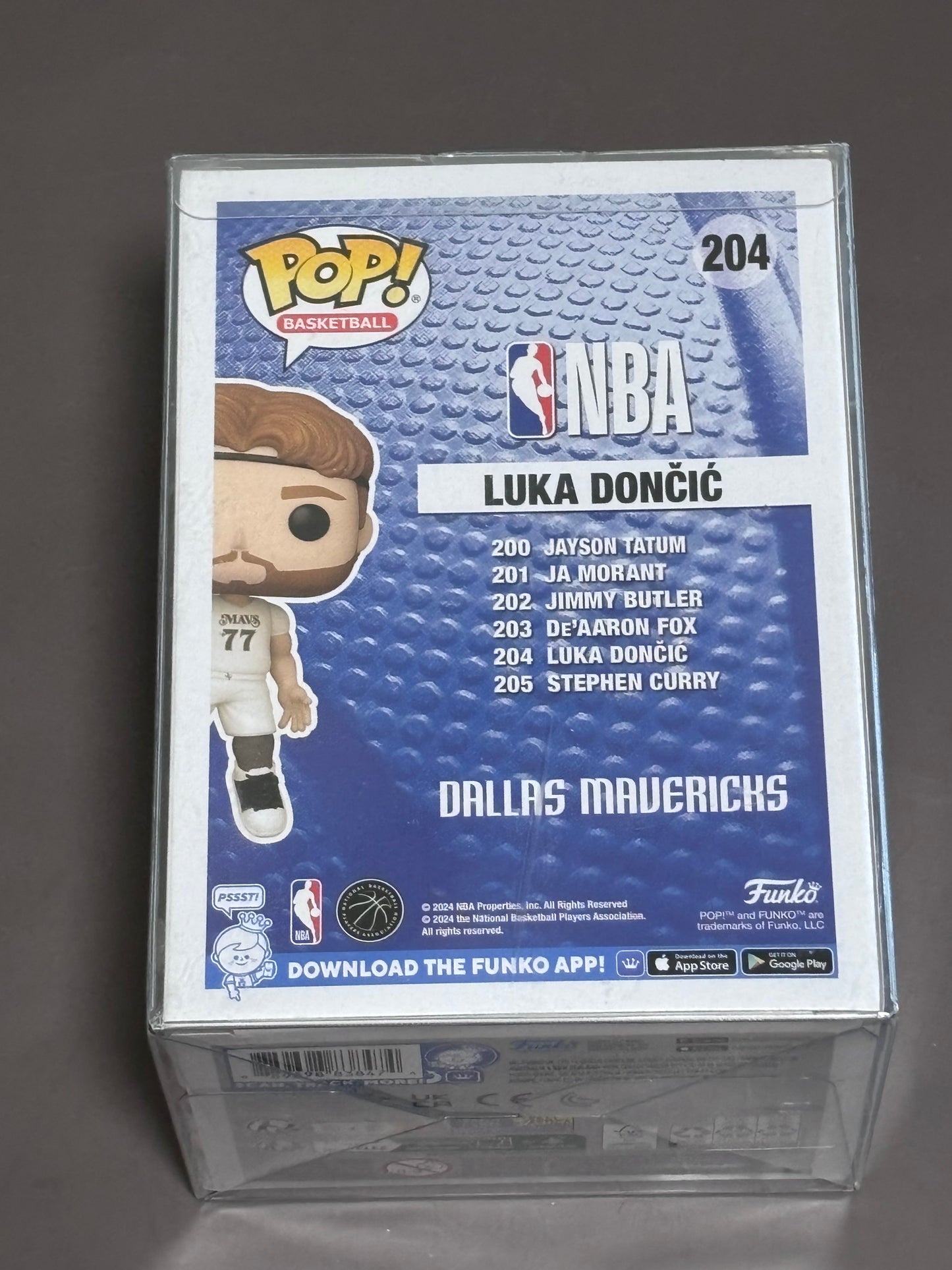 Funko POP! NBA City Edition 2024 - Luka Doncic Figure #204 + Protector