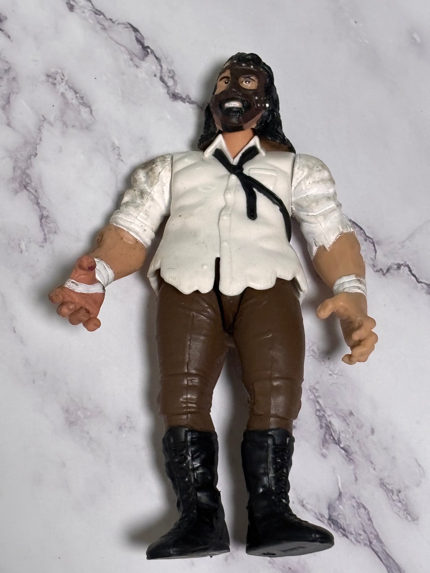 Jakks 1999 WWF Survivor Series Signature Series 6 Gold Mankind Action Figure 7”