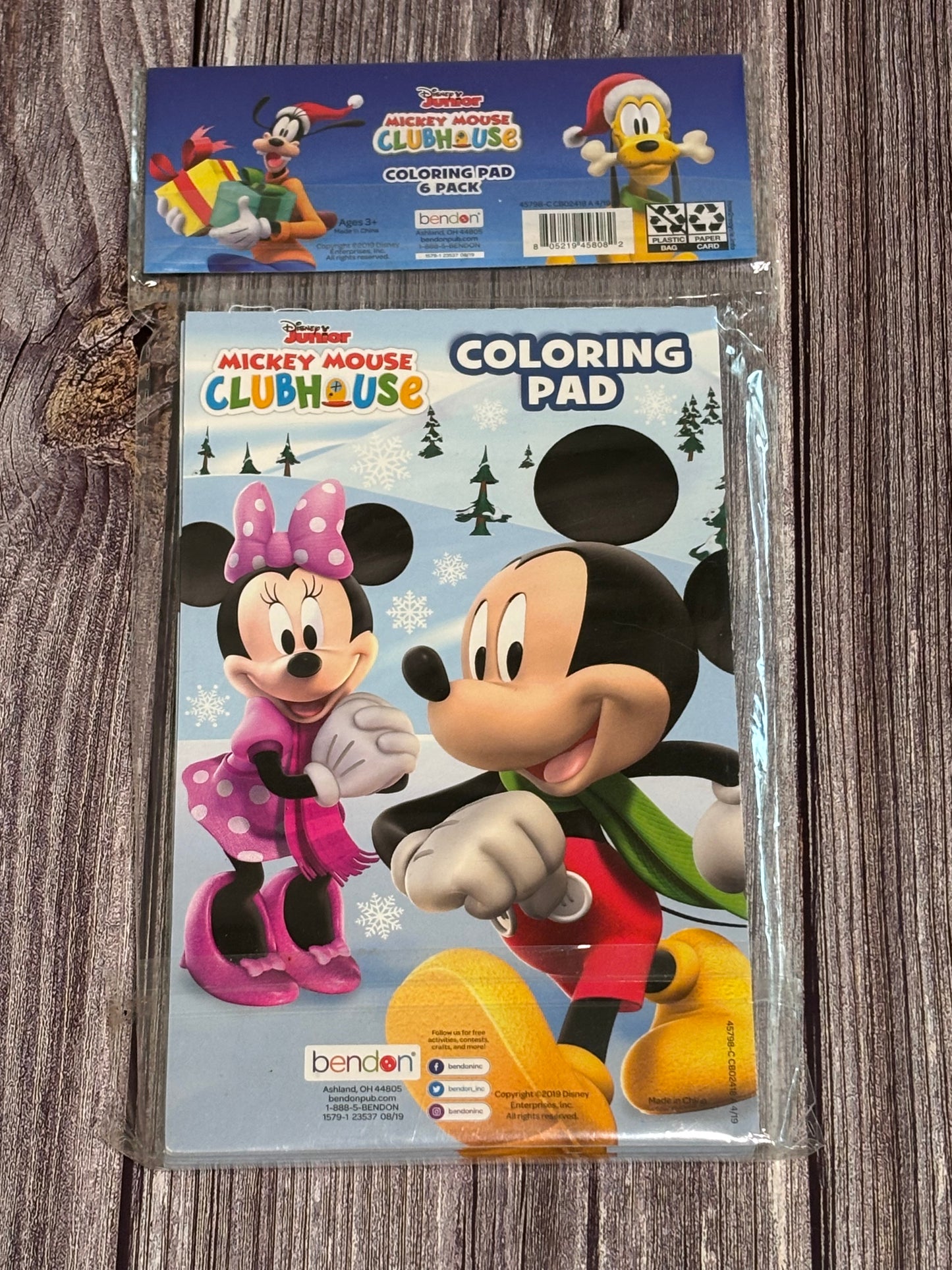Disney Mickey Mouse Clubhouse Christmas Activity Pads (6ct) Party Favors