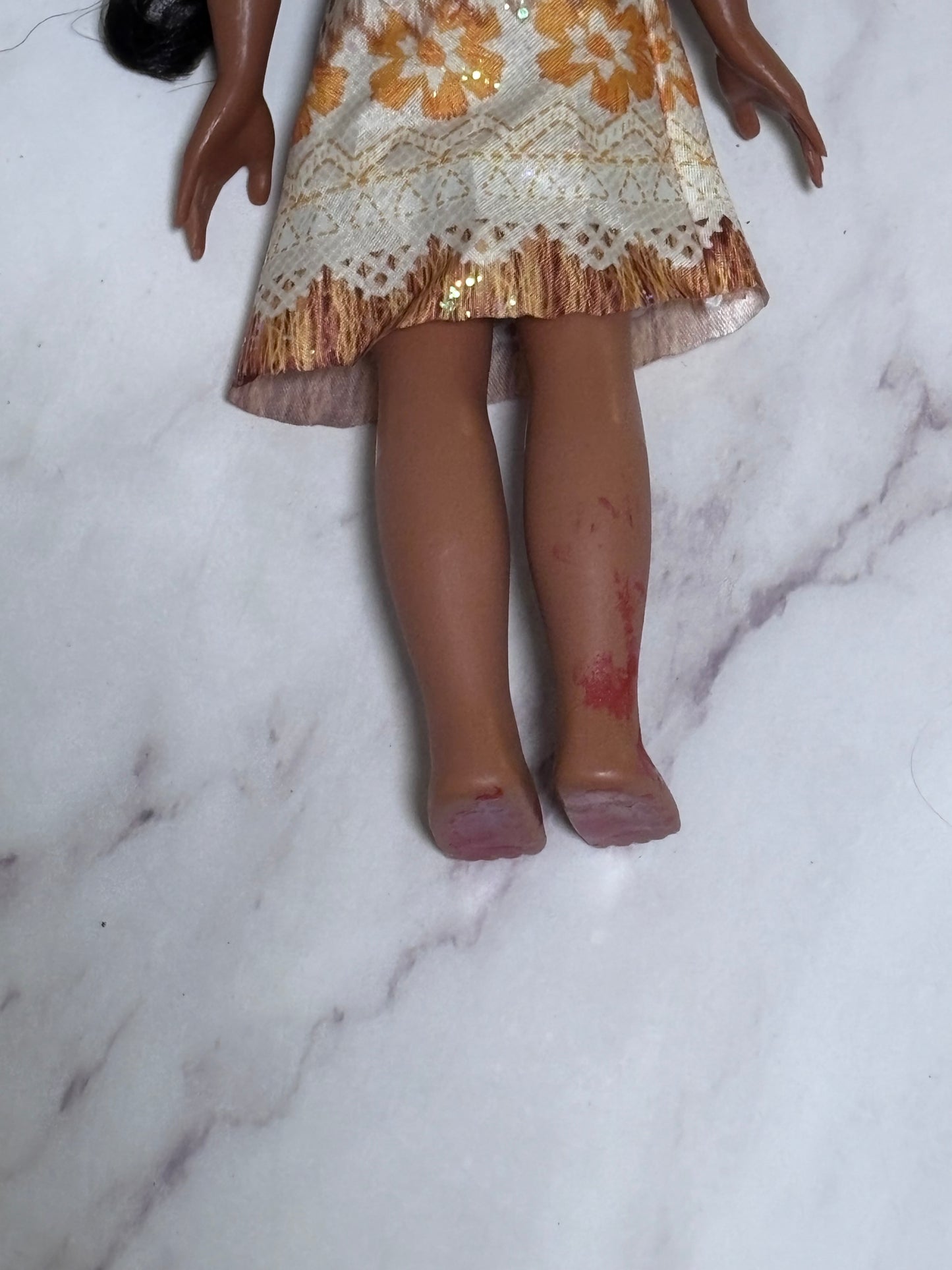 Disney Doll Hasbro 2015 Moana Figure Figurine Toy With Top And Skirt 9.5”