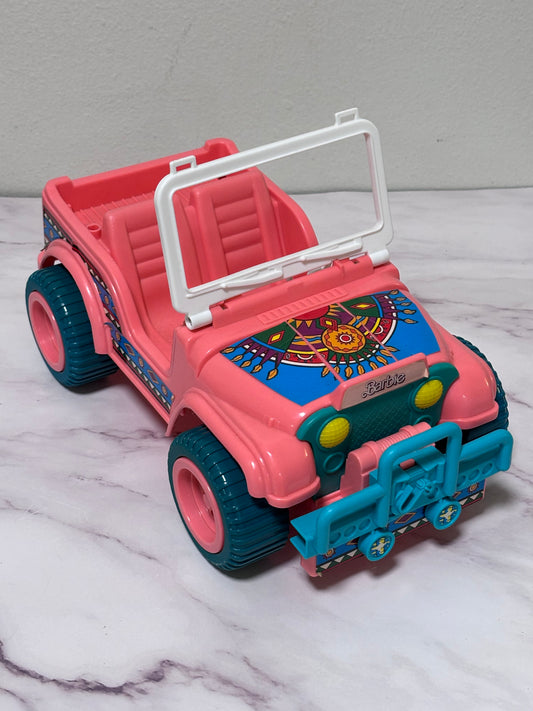 Vintage Barbie Western Fun Desert Rider Jeep Vehicle 1987 Arco Mattel