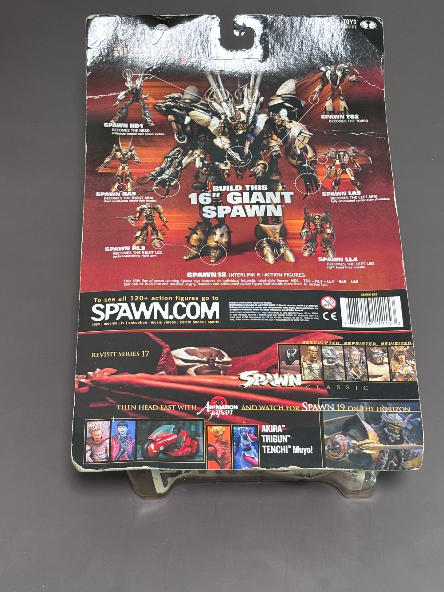 NEW Spawn Series 18 Interlink 6 RA5 McFarlane Toys 2001 Giant Robot BAF