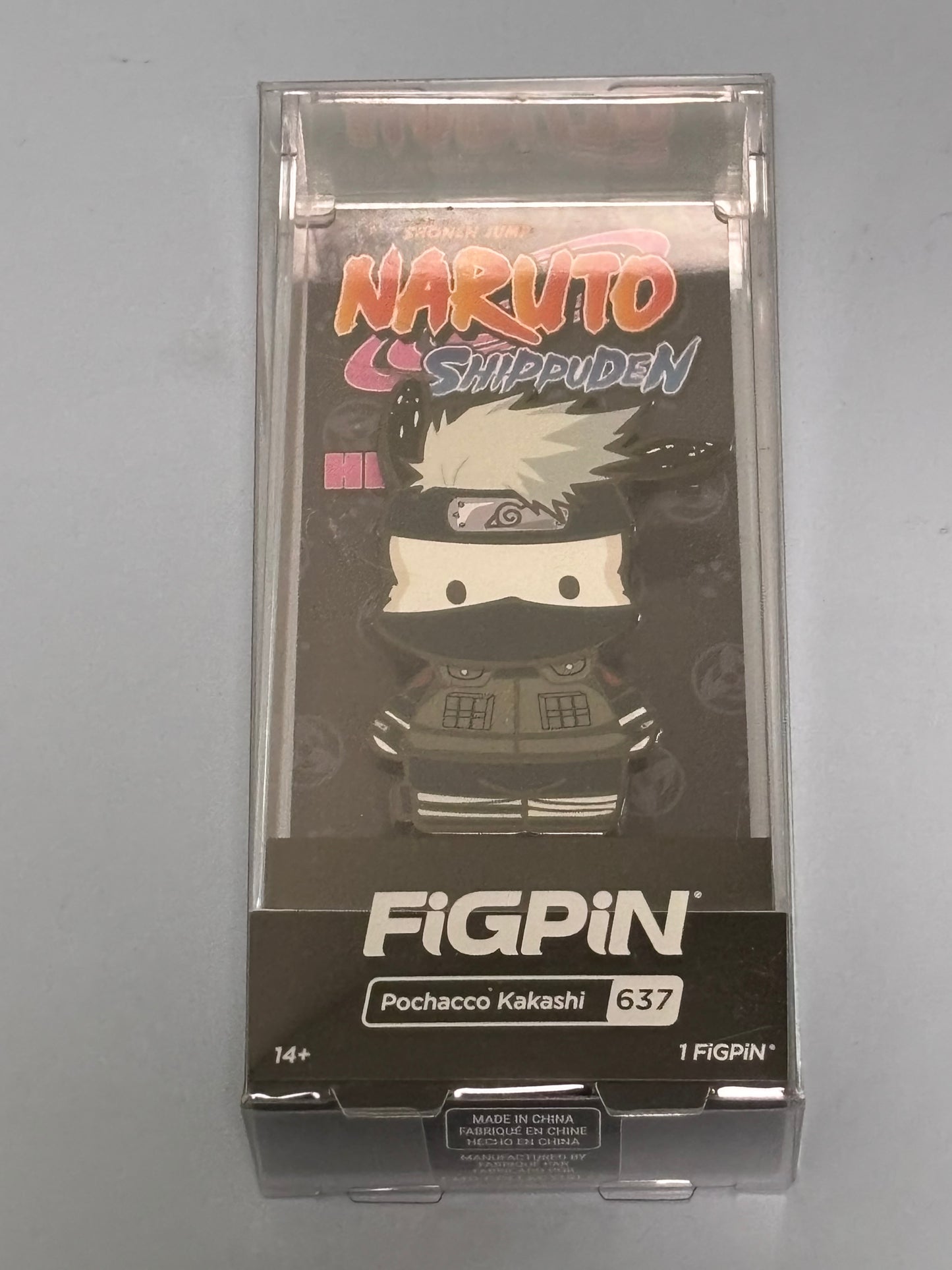 Naruto Shippuden x Hello Kitty: FiGPiN Enamel Pin Pochacco Kakashi [637] New