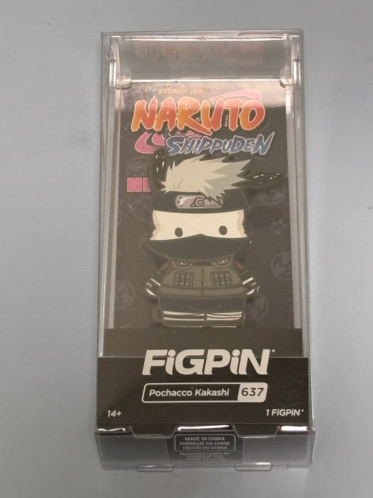 Naruto Shippuden x Hello Kitty: FiGPiN Enamel Pin Pochacco Kakashi [637] New
