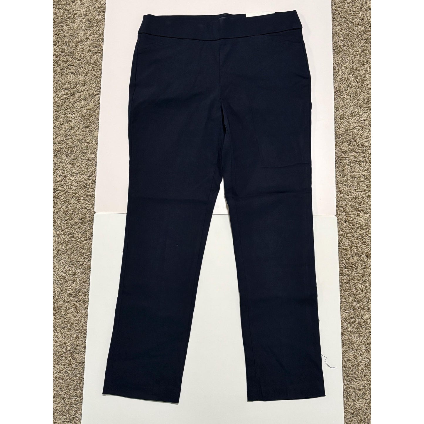 Coral Bay Woman’s Navy Blue Stretch Pants Size 10S NWT