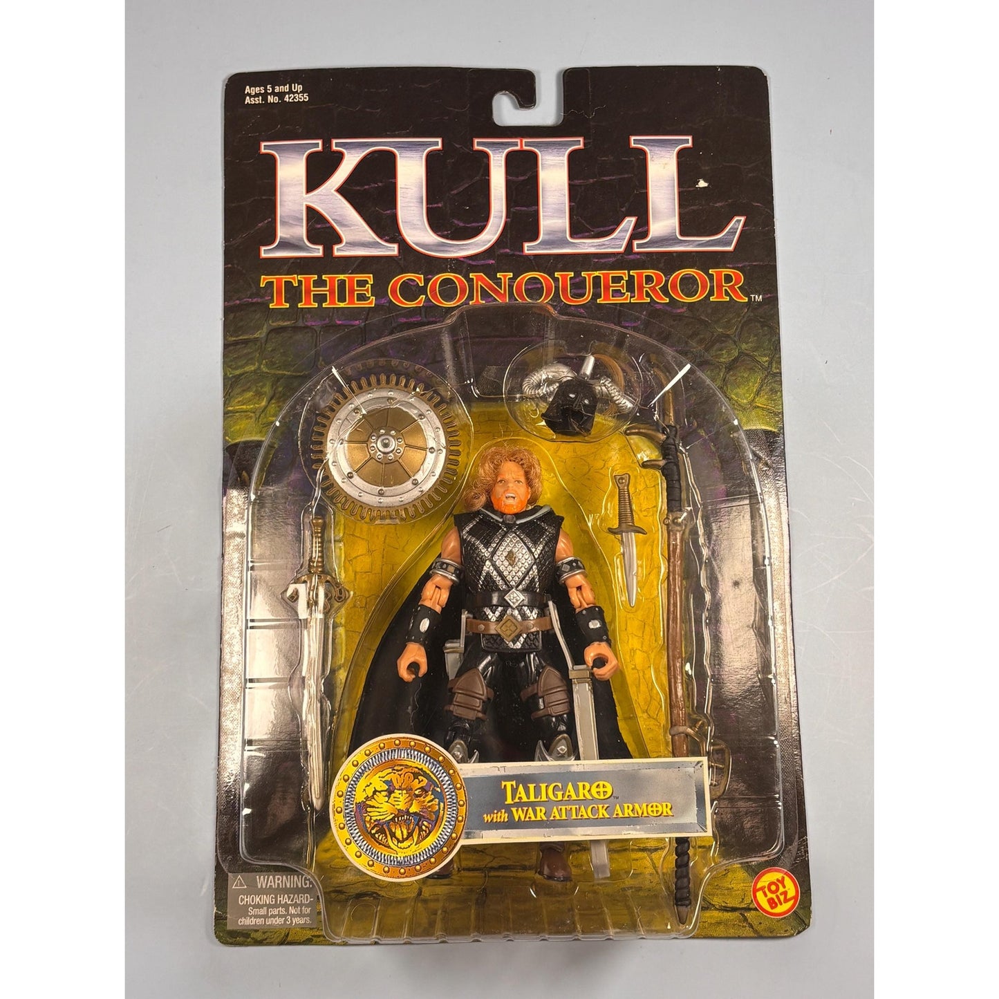 Vintage 1997 Kull the Conqueror Action Figure Taligaro Attack Armour 5” Toy Biz