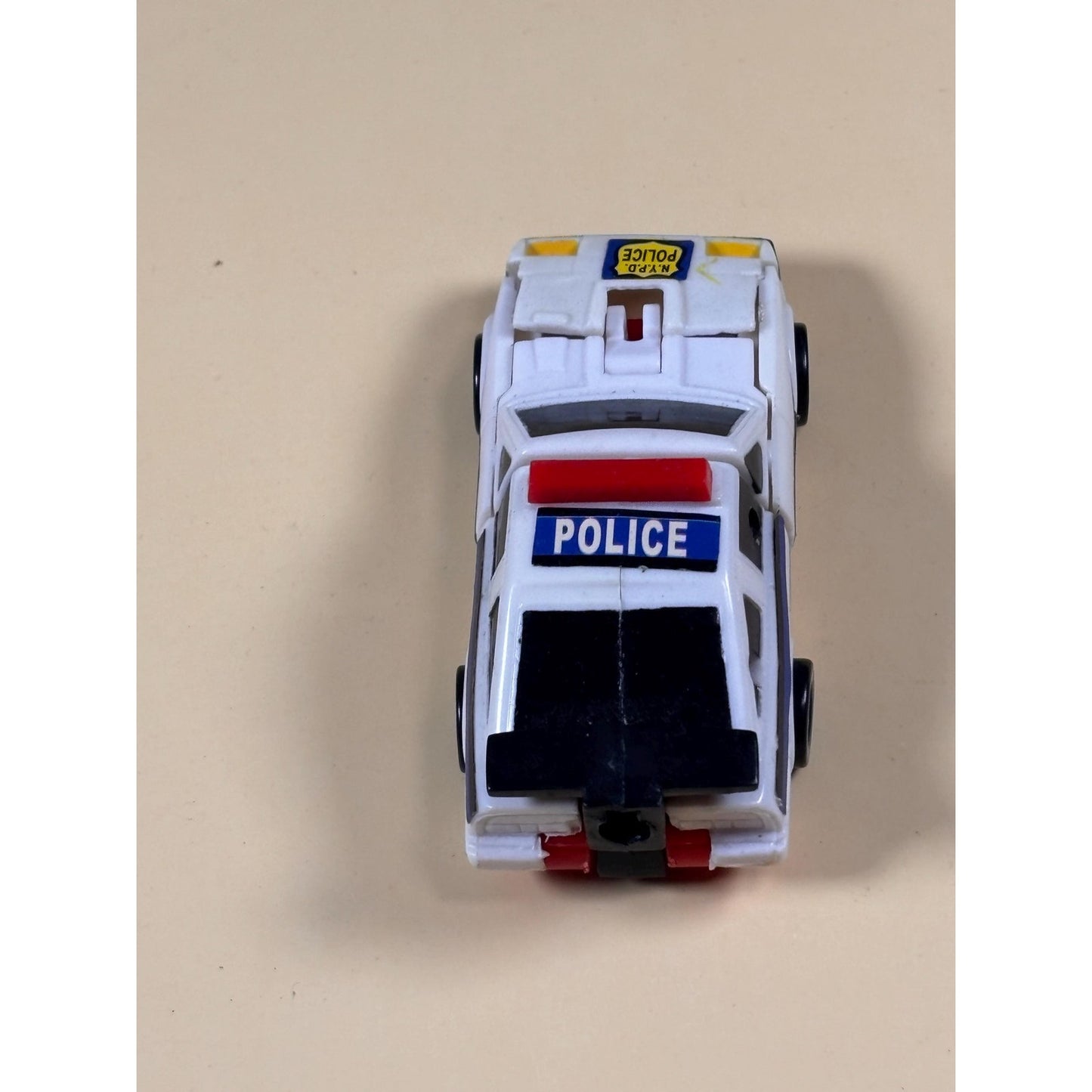 Vintage Transformers G1 Defensor KO Knockoffs NYPD Police Car Figure 1986