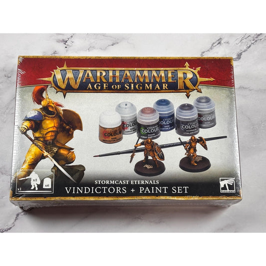 Games Workshop Warhammer Age of Sigmar Stormcast Eternals Vindictors & Paint Set