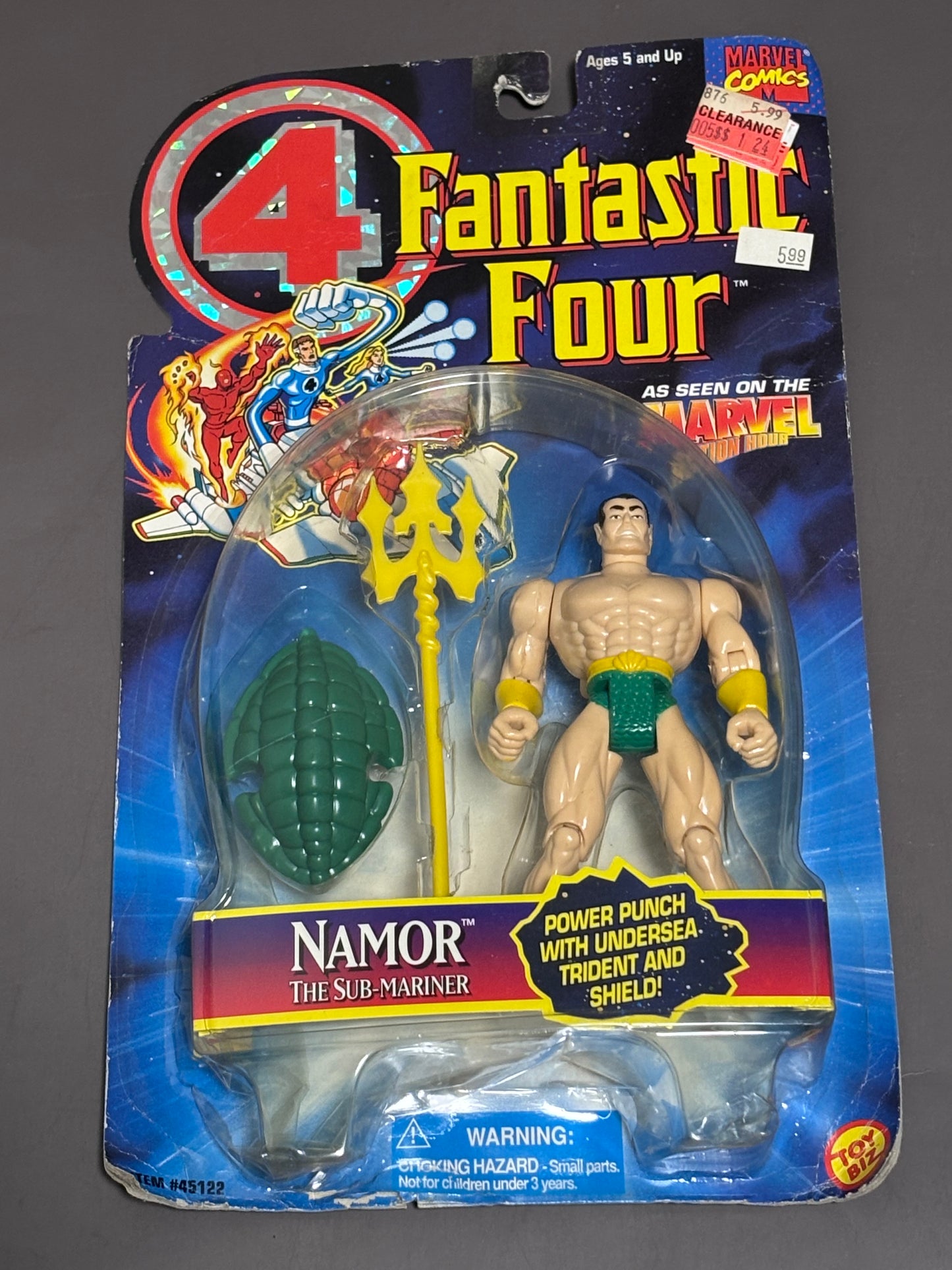 Marvel Comics Fantastic Four Namor Action Figure Sub-Mariner ToyBiz 1995