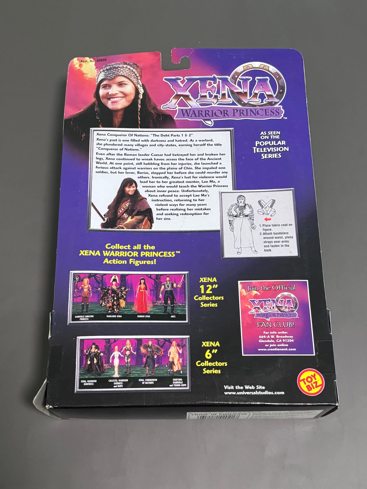 VTG 1999 Toy Biz Xena Conqueror Of Nations, The Debt, Warrior Princess 6" Tall