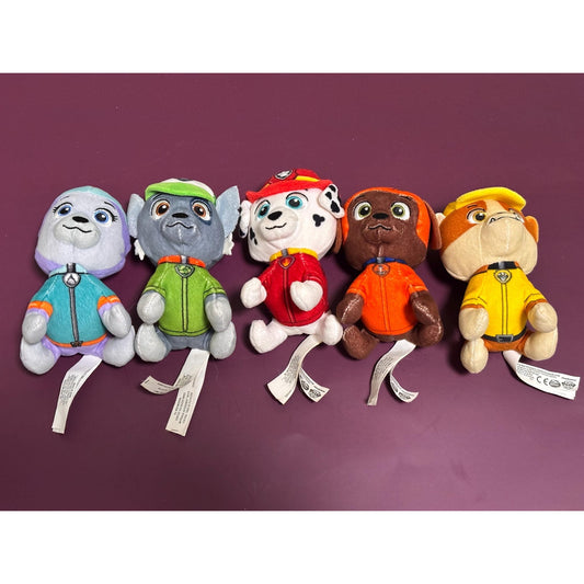 Paw Patrol Lot of 5 Plush Stuffed Animals Dogs 2018 Nickelodeon Spin Master Toys