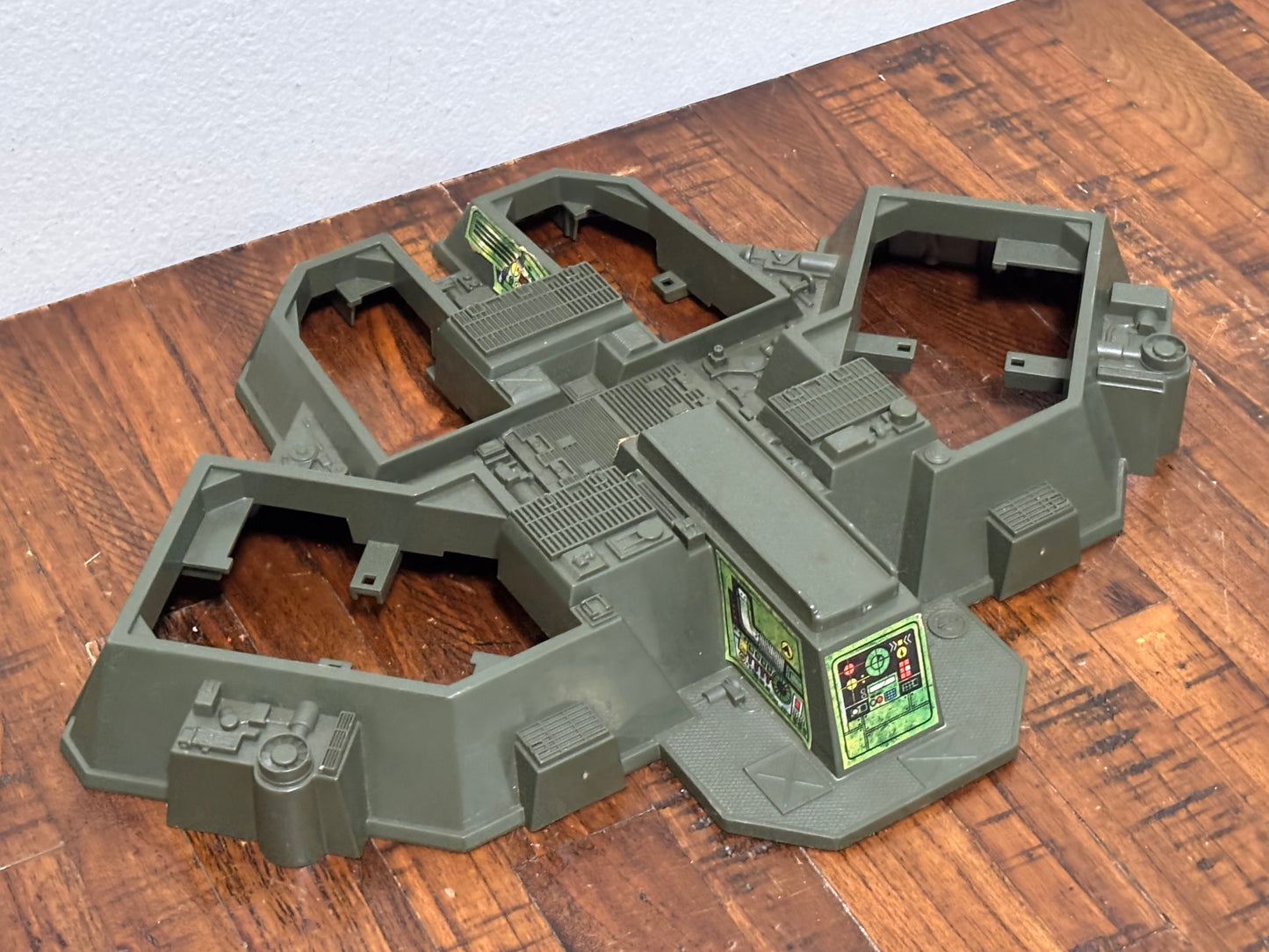 GI Joe Cobra Battle Game Green Battle Station base 1982 Replacement Vintage