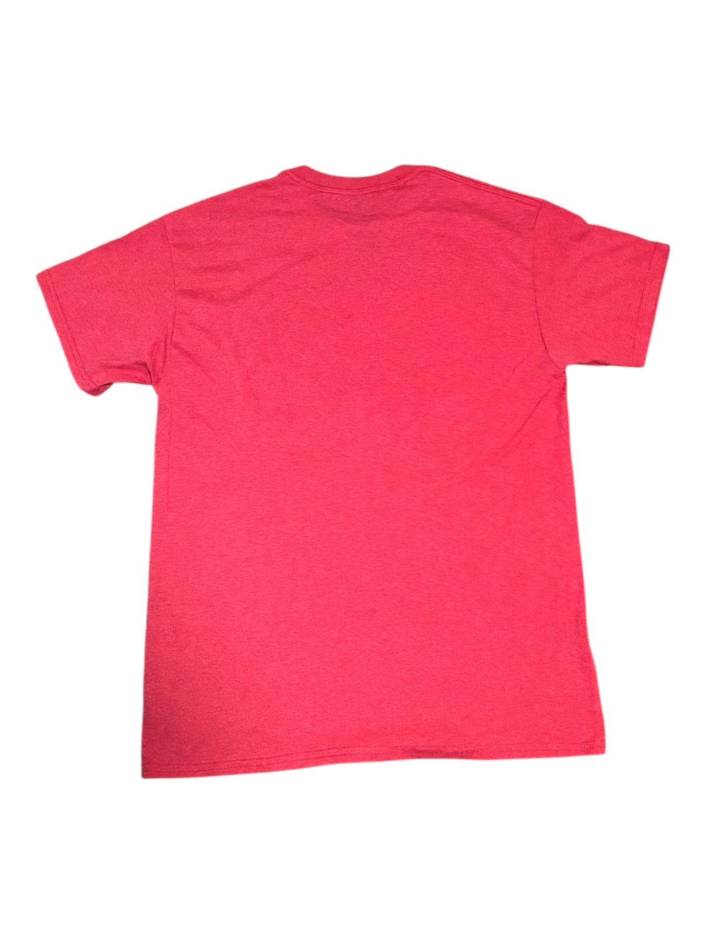 Peanuts Snoopy Sleeping Inside Christmas Wreath Adult Red Shirt TShirt New NWOT