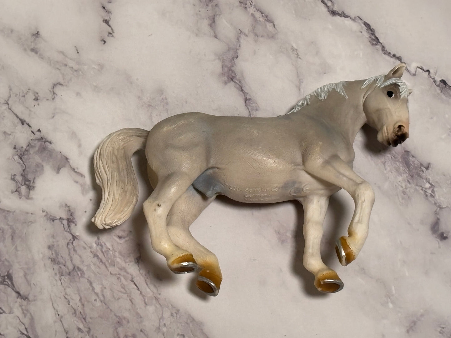Schleich Lipizzaner Stallion Horse Toy Figure White 2004 Vintage 5"x4" Germany