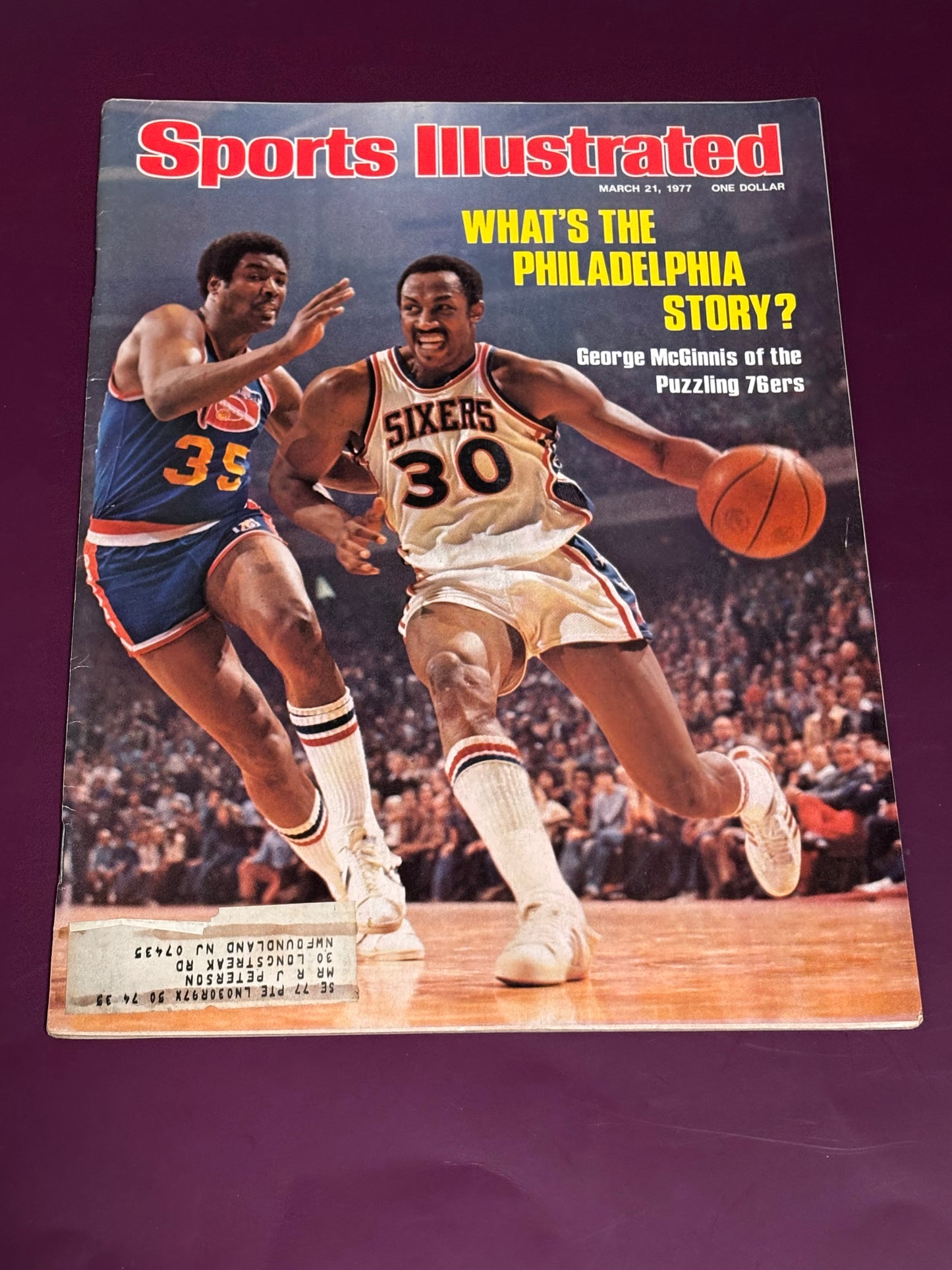 Sports Illustrated March 21, 1977 George McGinnis Philadelphia 76ers 3/21/77