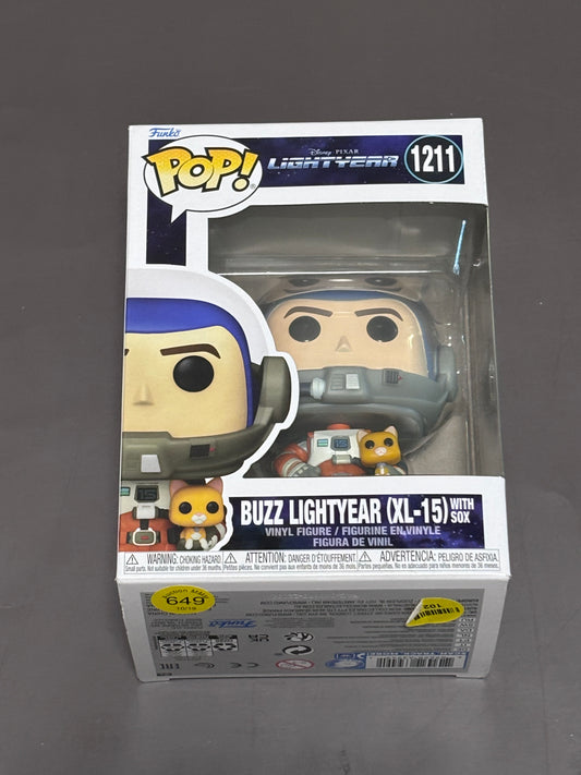 Funko Pop! Vinyl: Lightyear Buzz Lightyear XL-15 with Sox Pixar Figure #1211
