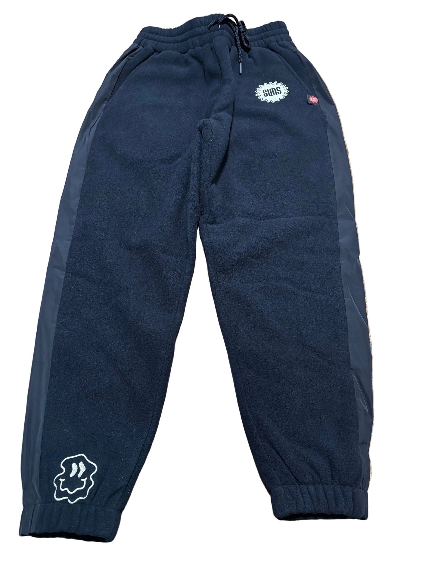 Phoenix Suns Mitchell & Ness NBA Retro Hardwood Classic HWC Cozyfield Fuzzy Fleece Sweat Pants White Black Women’s Medium M New NWOT