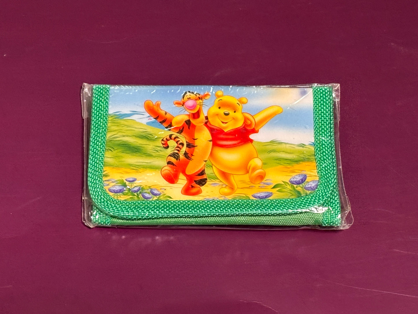 Disney Winnie The Pooh & Tigger Green Kids Children’s Wallet New