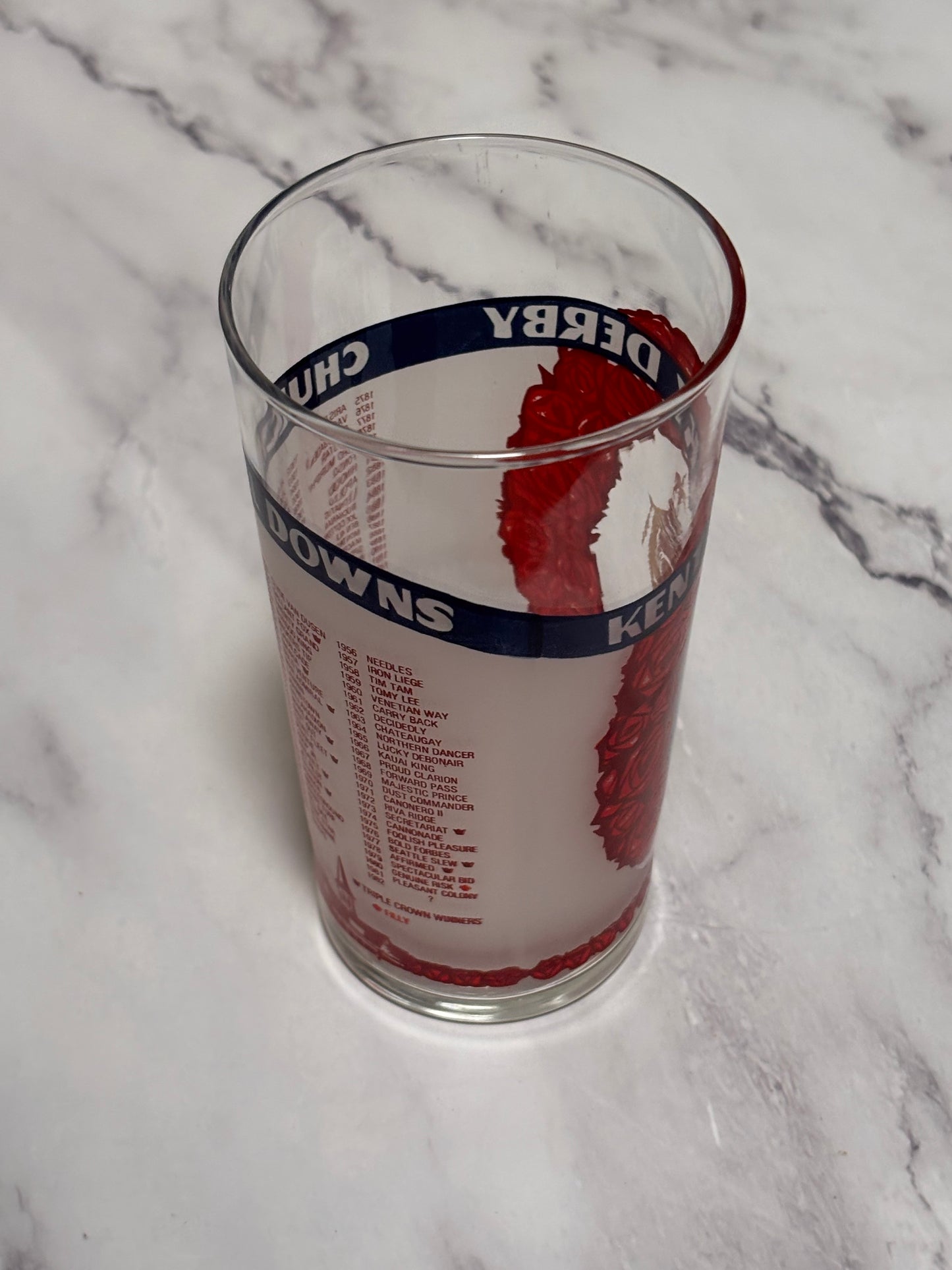 1982 Kentucky Derby Official 108th Churchill Downs Vintage Julep Glass Louisville