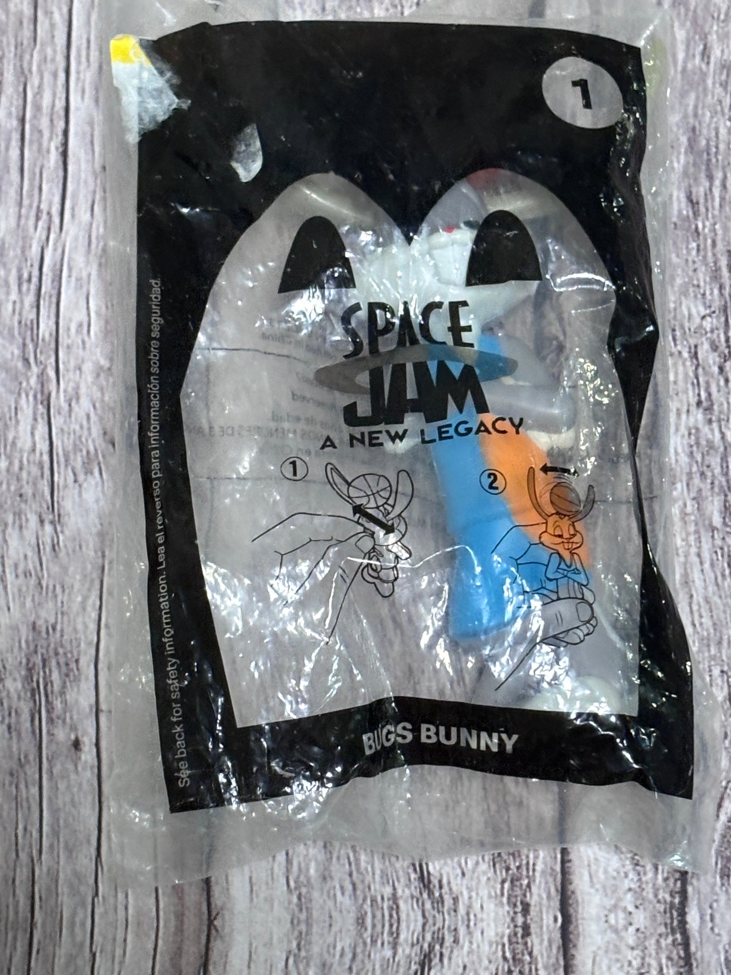 Space Jam 2 The New Legacy 2021 McDonalds #1 Bugs Bunny Happy Meal Toy
