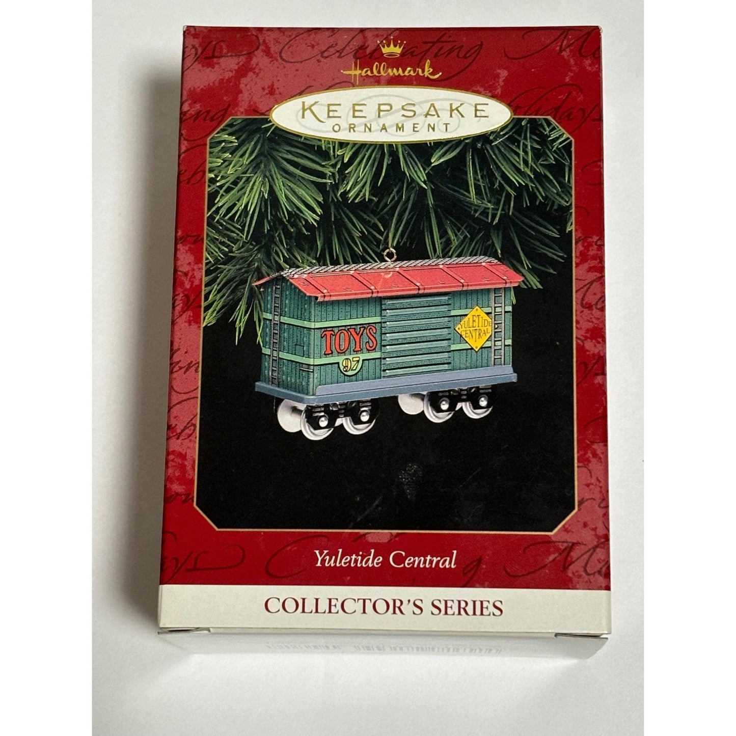 Lot of 4 Hallmark Christmas Yuletide Central Train Ornaments 2 3 4 5 in Series