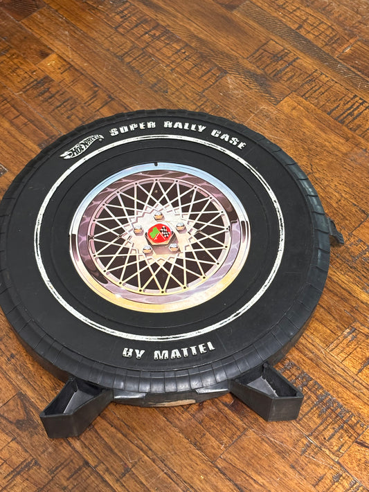 Vintage Mattel 1968 Hot Wheels 24 Car Diecast Super Rally Collectors Wheel Case