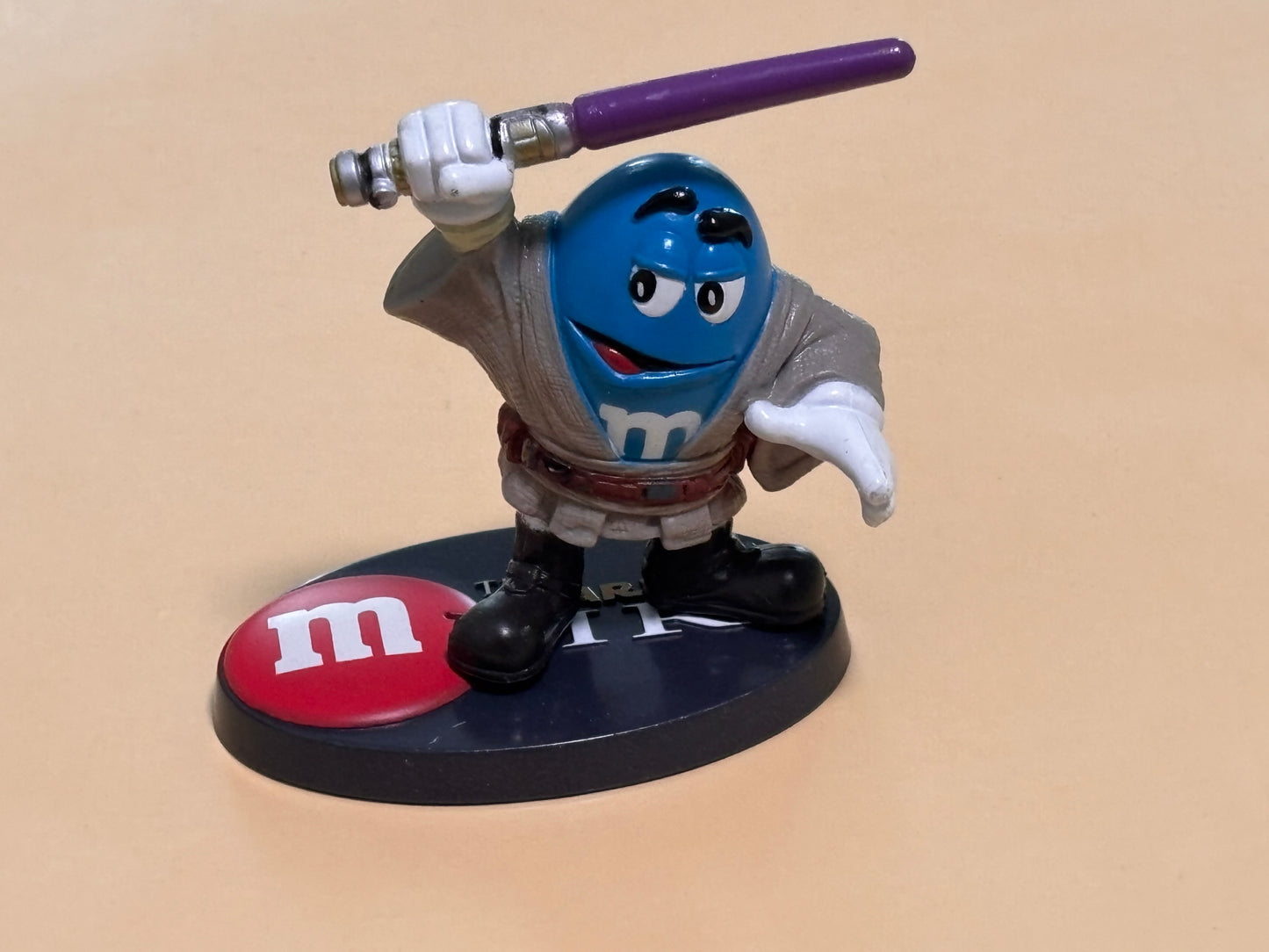Star Wars Chocolate Mpire Mace Windu Loose 2.5" PVC Blue Figure Hasbro 2005